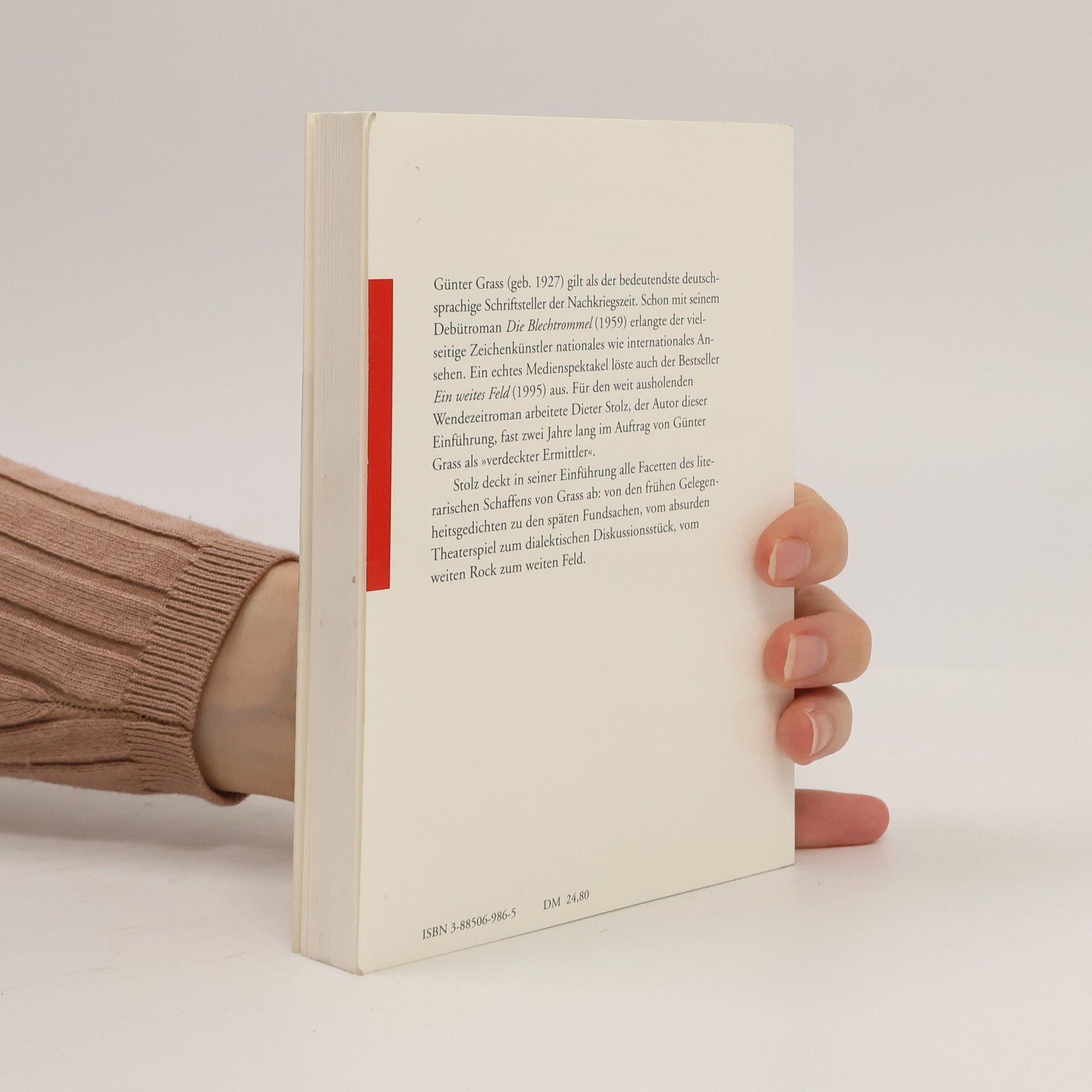Dieter Stolz Günter Grass zur Einführung