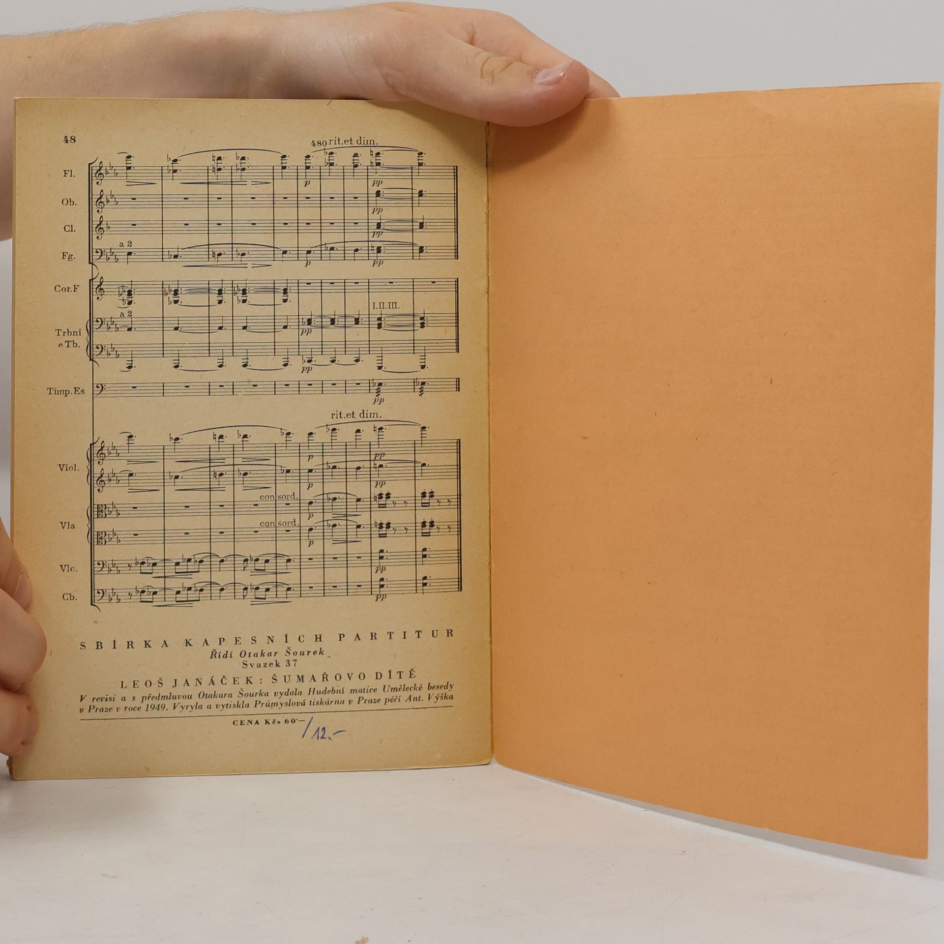 Leoš Janáček Šumařovo dítě. Balada pro orchestr