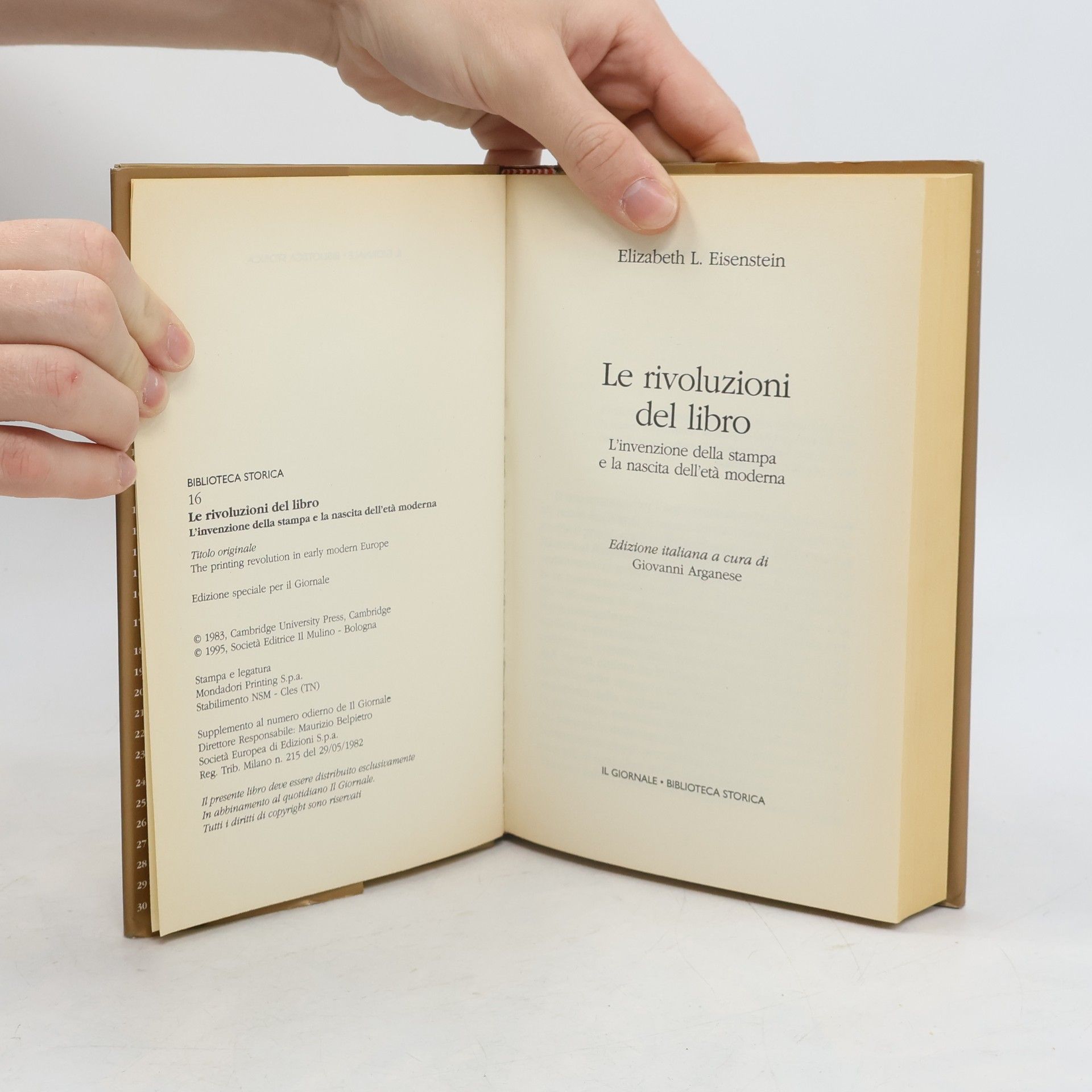 Elizabeht I. Eisenstein Le Rivolizion del Libro