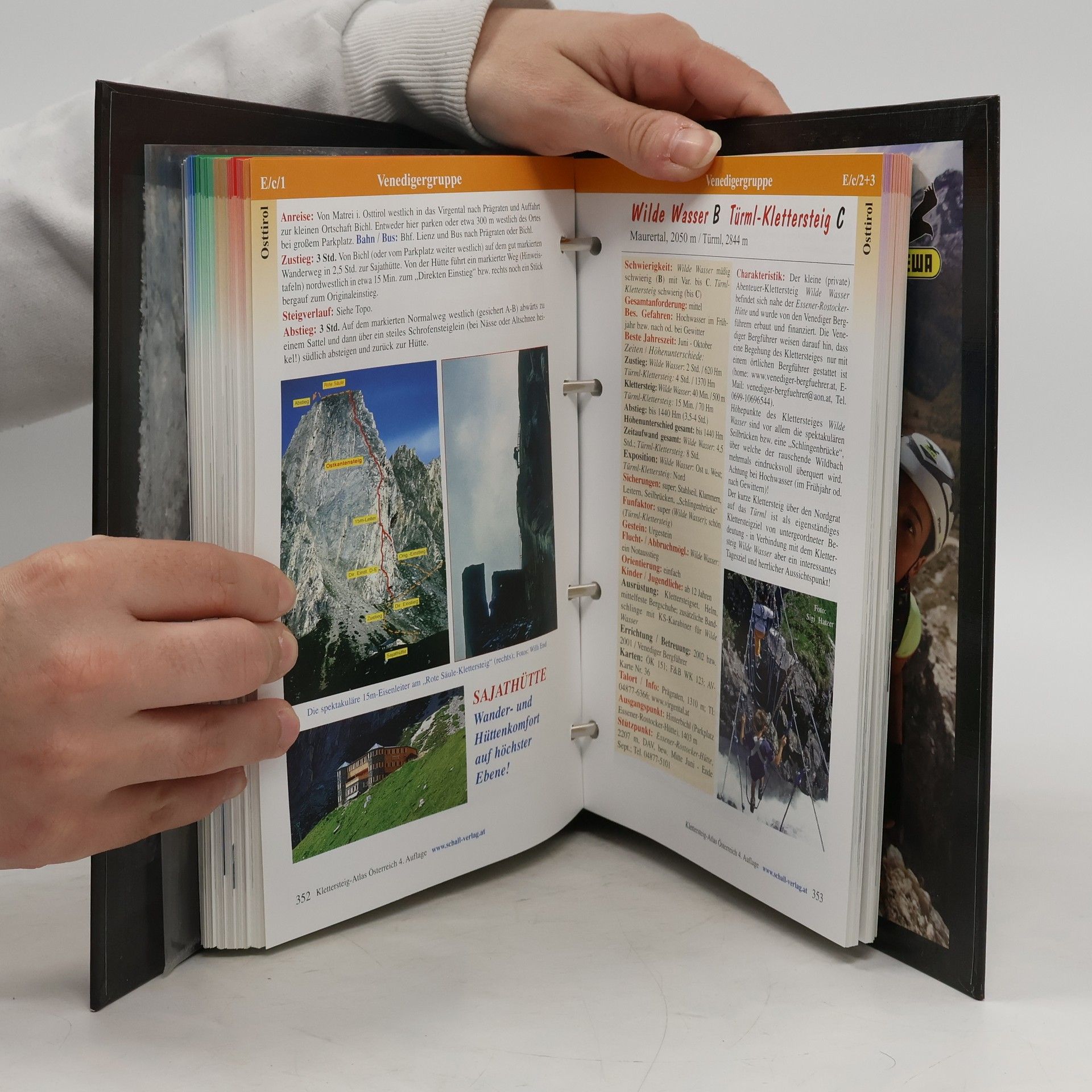Kurt Schall Klettersteig-Atlas Österreich : alle lohnenden Klettersteige - von leicht bis extrem schwierig - sowie interessante gesicherte Steige