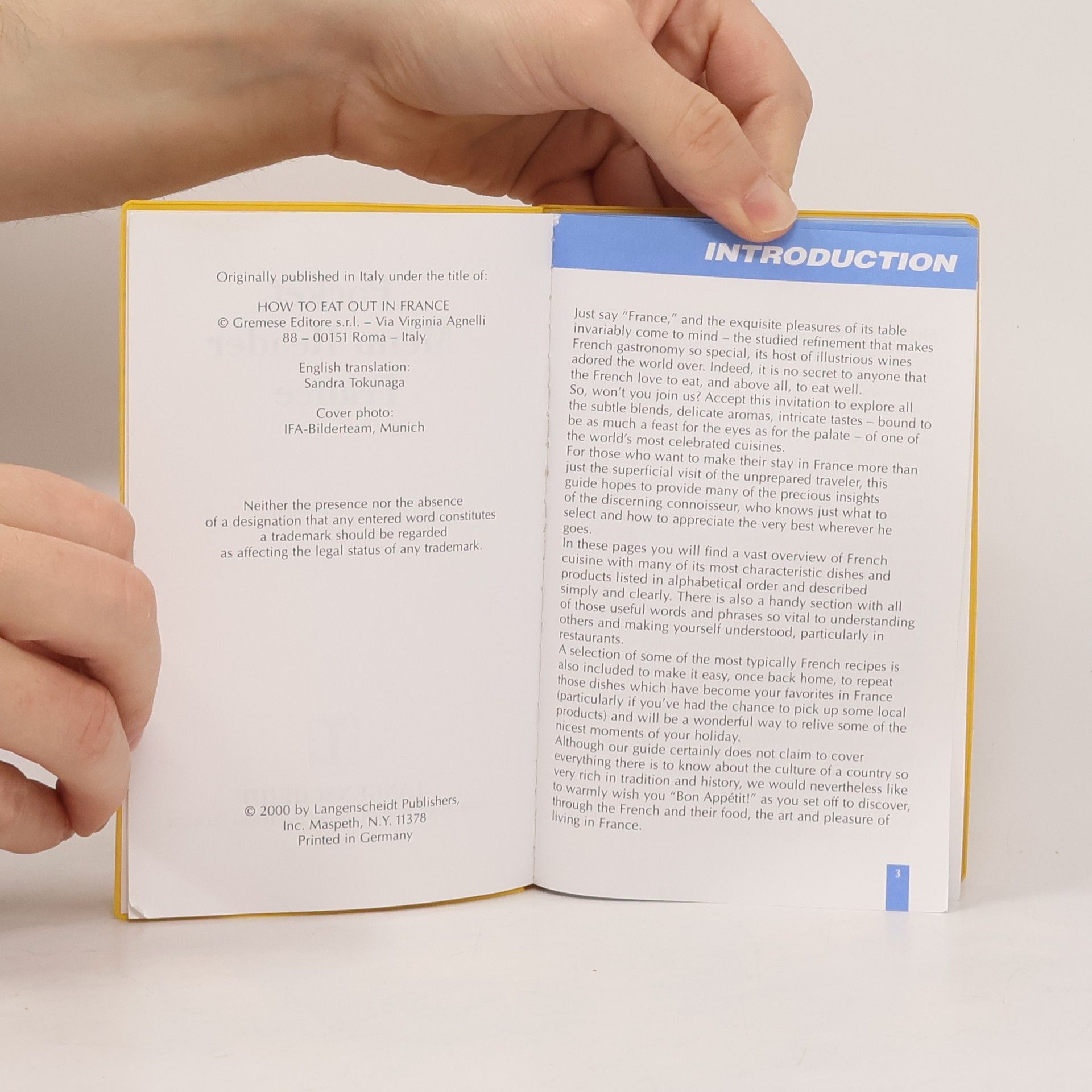 Sandra Tokunaga Langenscheidt's Pocket Menu Reader France