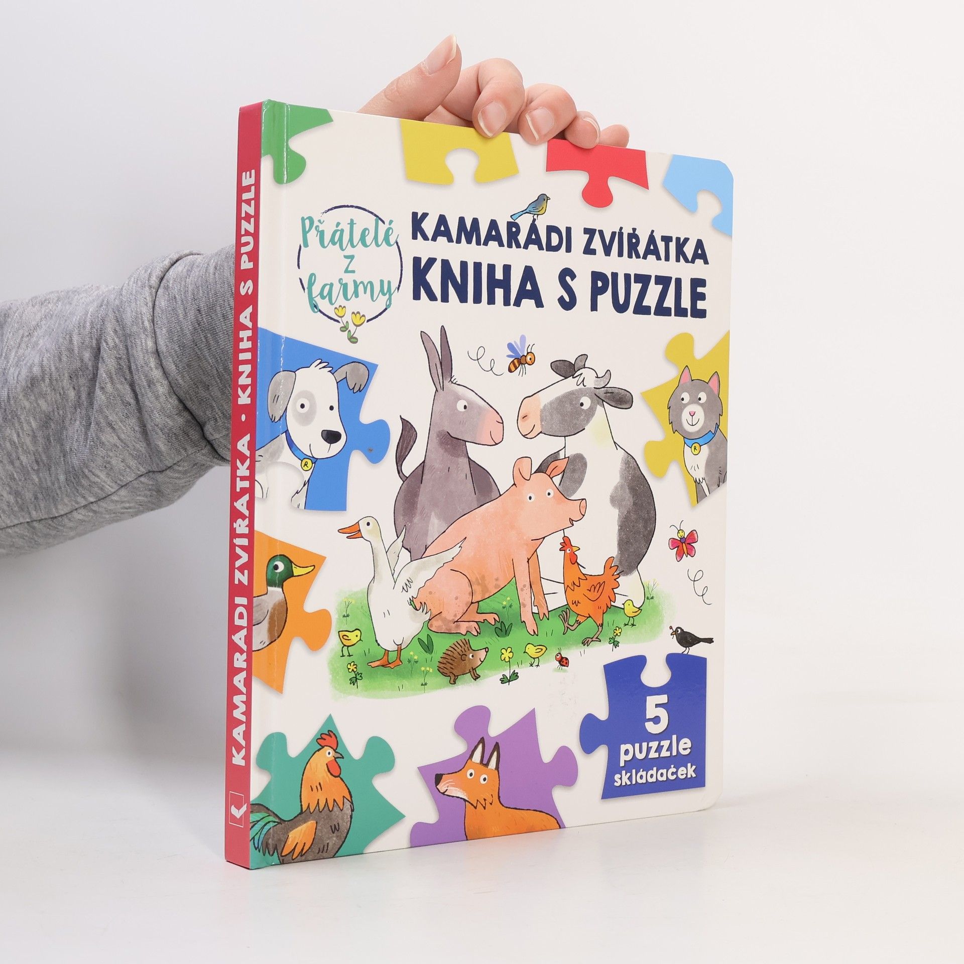 Sébastien Braun Kamarádi zvířátka kniha s puzzle Přátelé z farmy