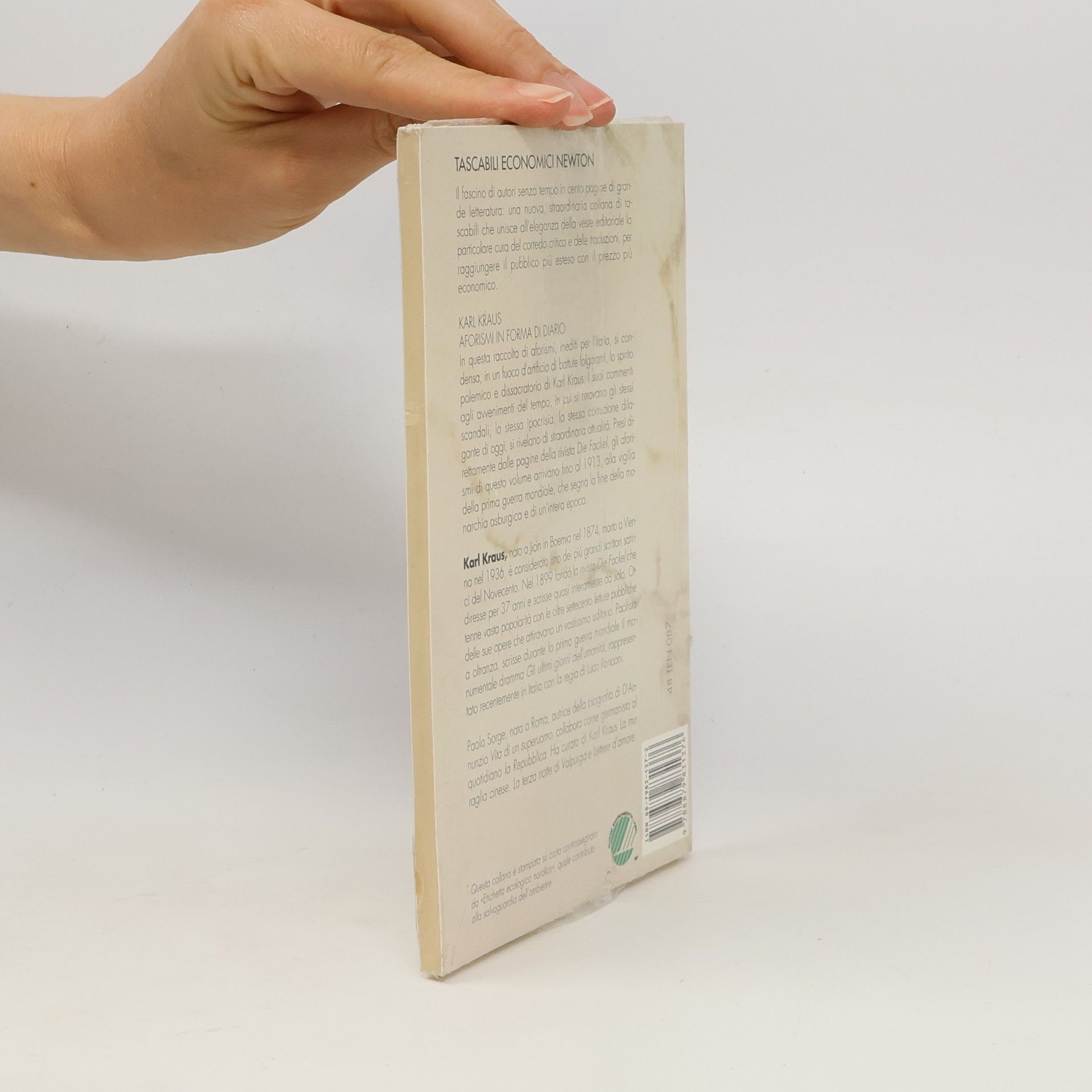 Karl Kraus Aforismi in forma di diario