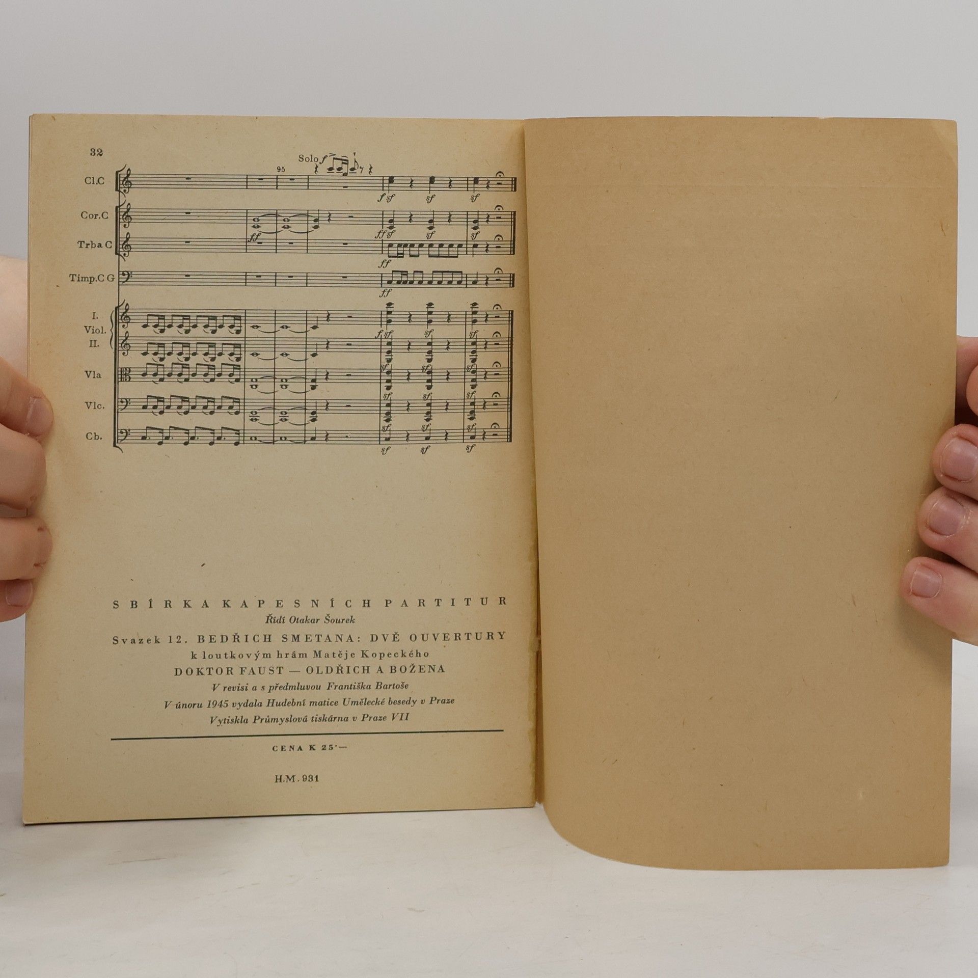 Bedřich Smetana Doktor Faust, Oldřich a Božena