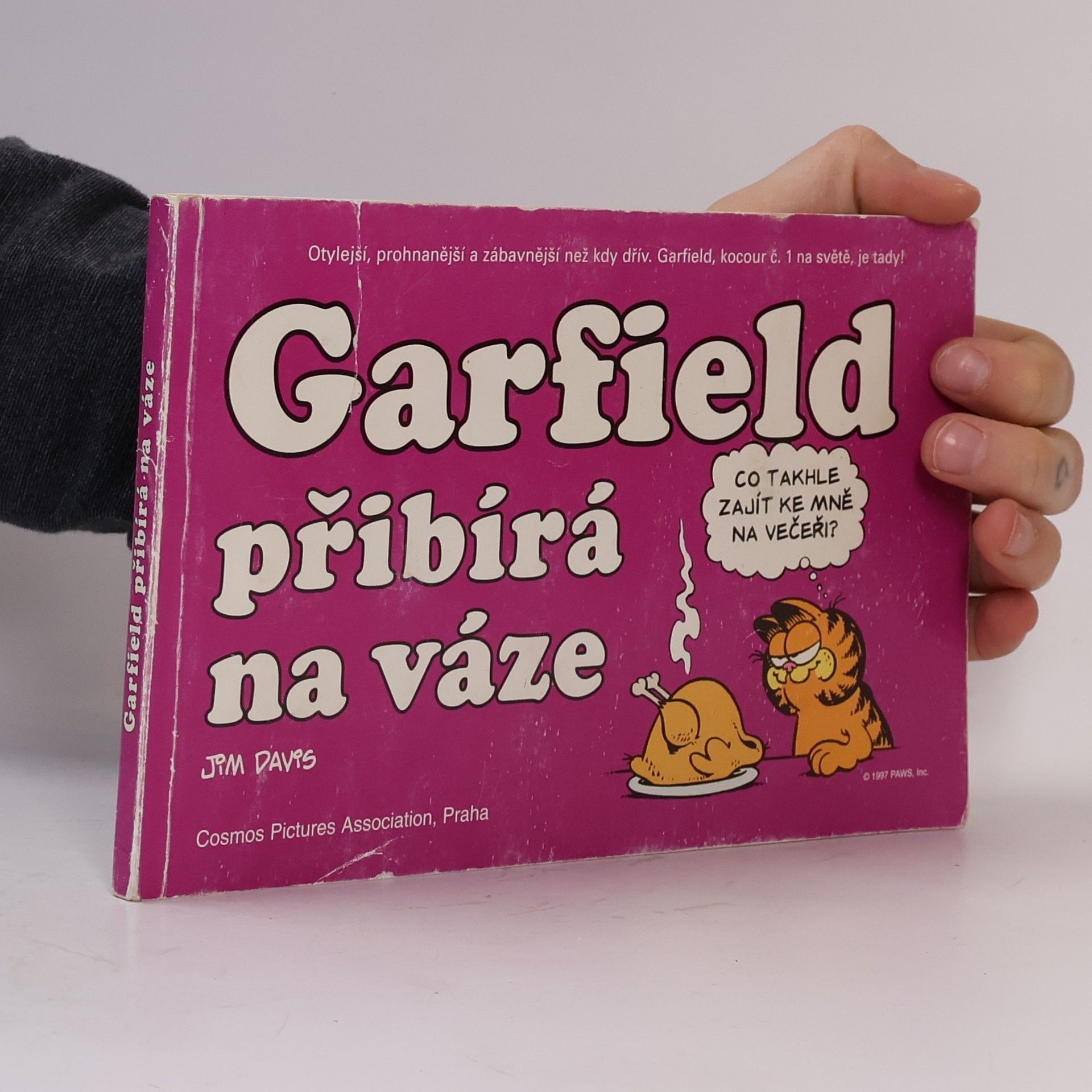 Jim Davis Garfield přibývá na váze
