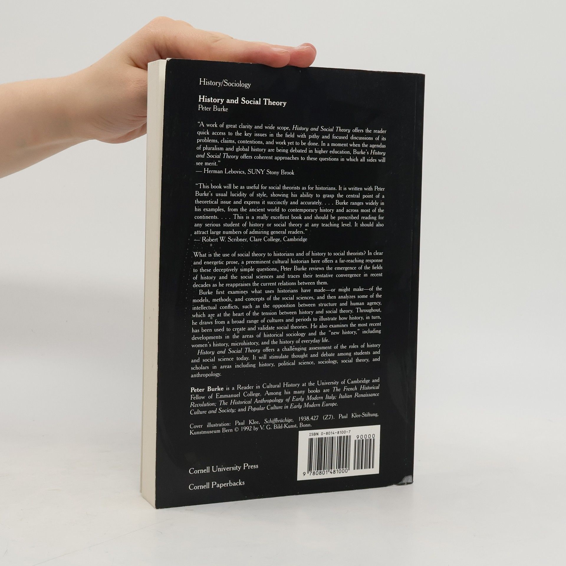 Peter Burke History and Social Theory