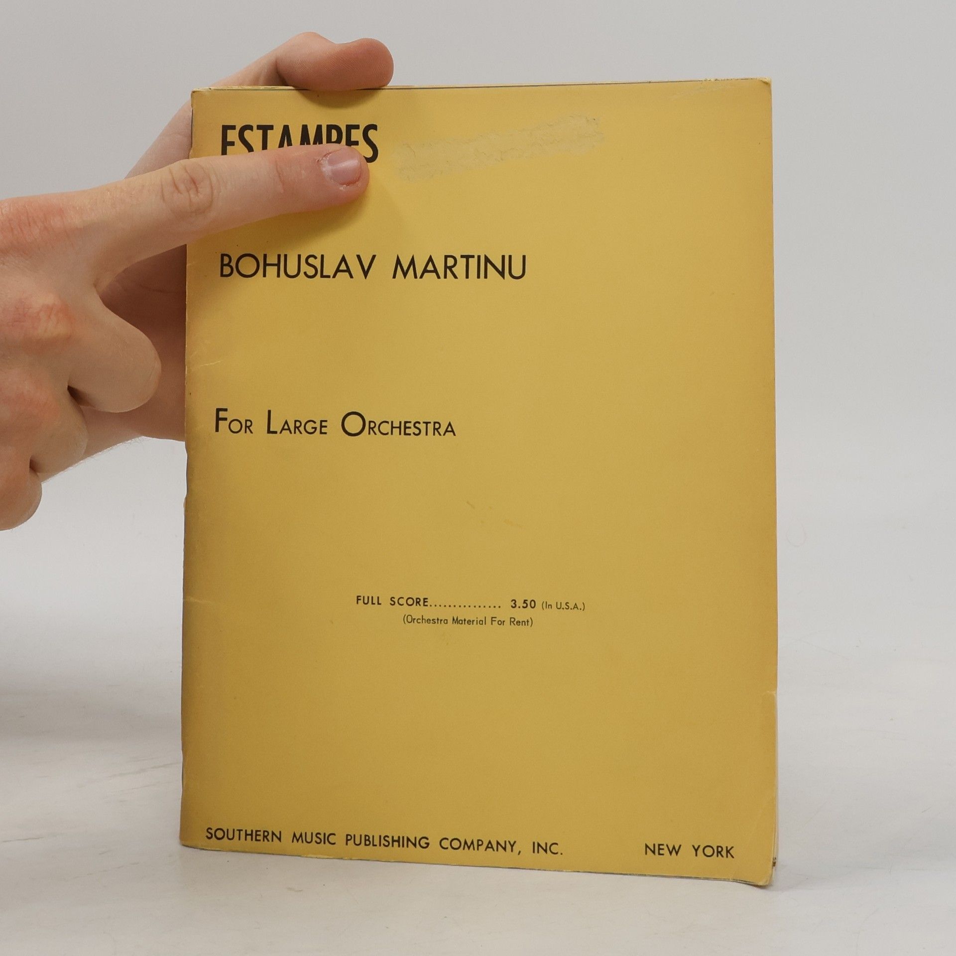 Bohuslav Martinů Estampes