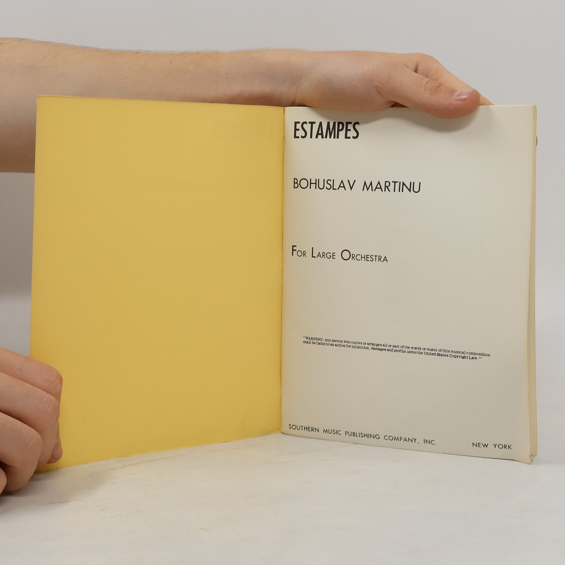 Bohuslav Martinů Estampes