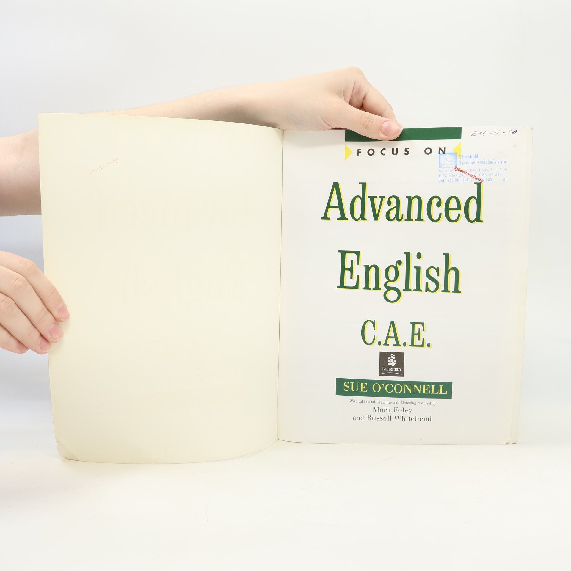 Sue O. Connell Focus on advanced English : C. A. E.