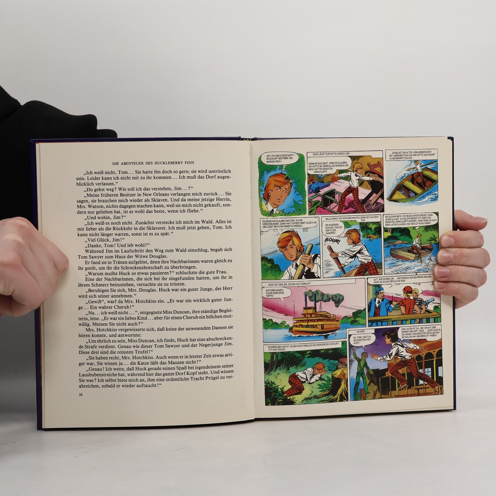 Mark Twain Classics with Comics: Die Abenteuer des Huckleberry Finn