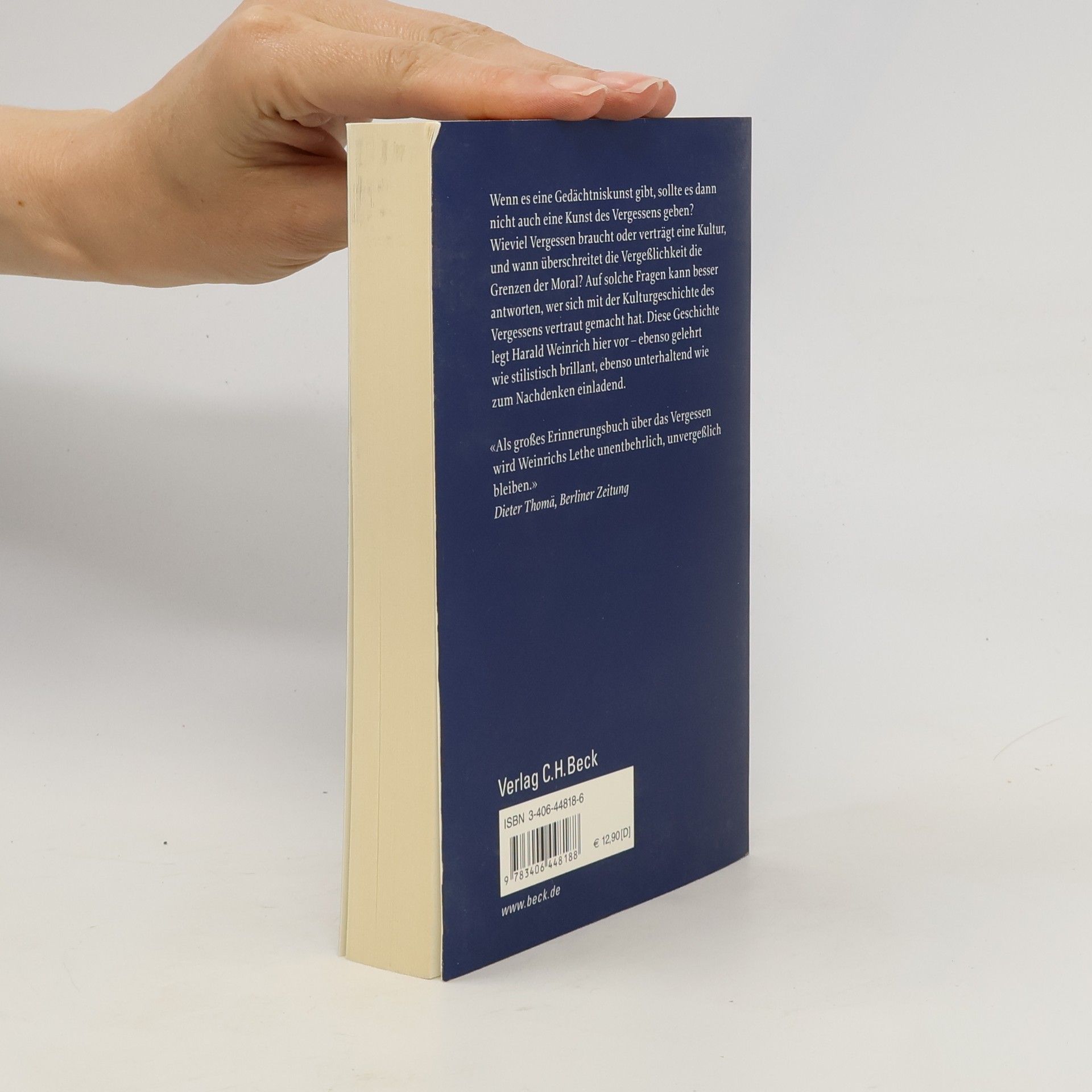 Harald Weinrich Lethe - Kunst und Kritik des Vergessens