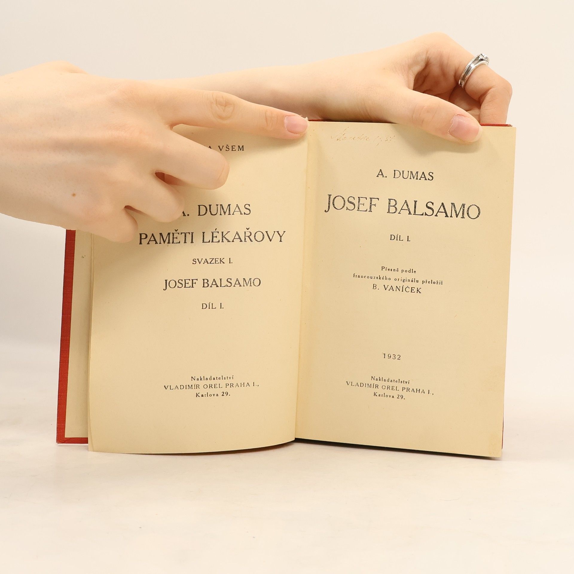 Alexandre Dumas Paměti lékařovy. Josef Balsamo I.
