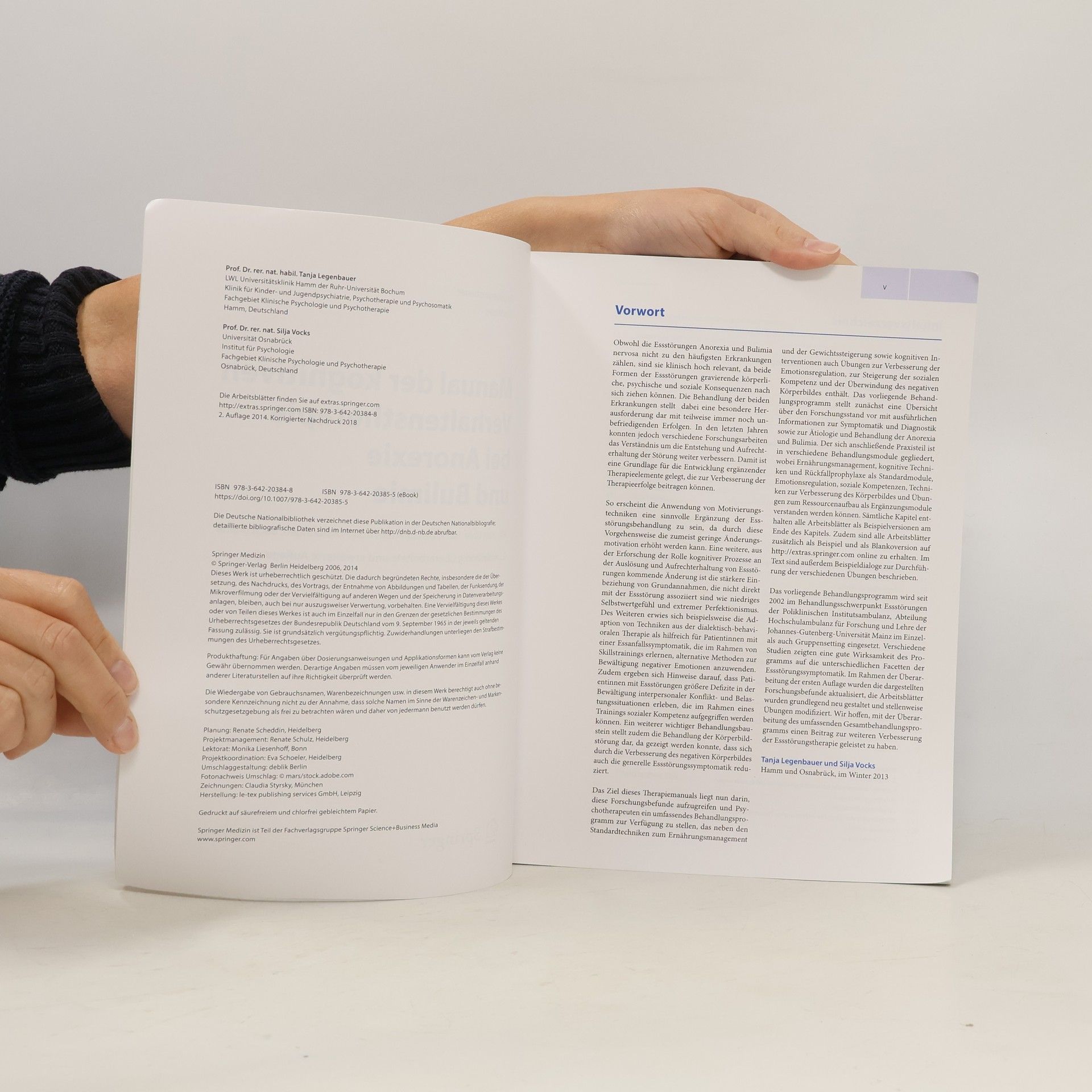 Tanja Legenbauer Manual der kognitiven Verhaltenstherapie bei Anorexie und Bulimie 2. Auflage