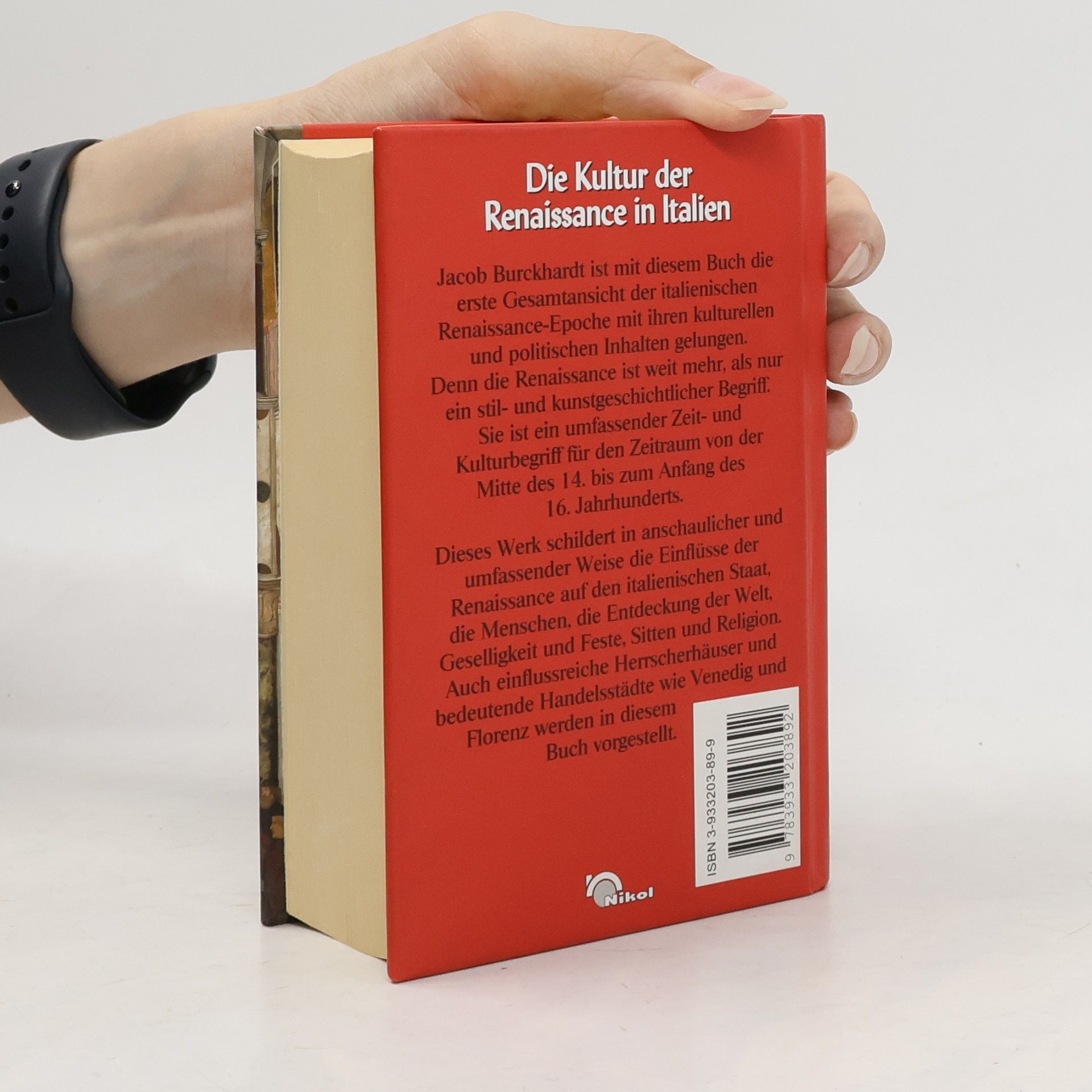 Jacob Burckhardt Die Kultur der Renaissance in Italien