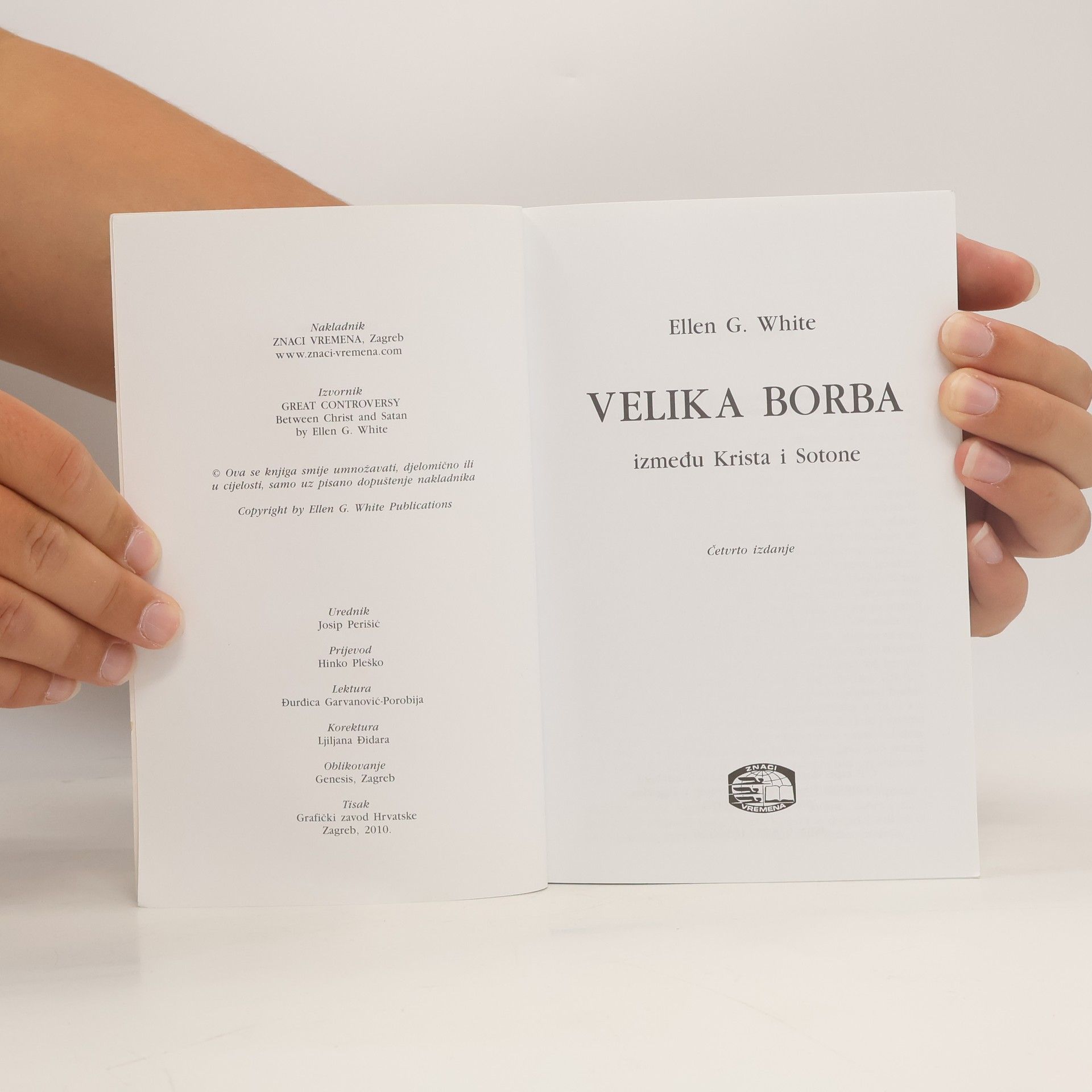 Ellen G. White Velika borba između Krista i Sotone
