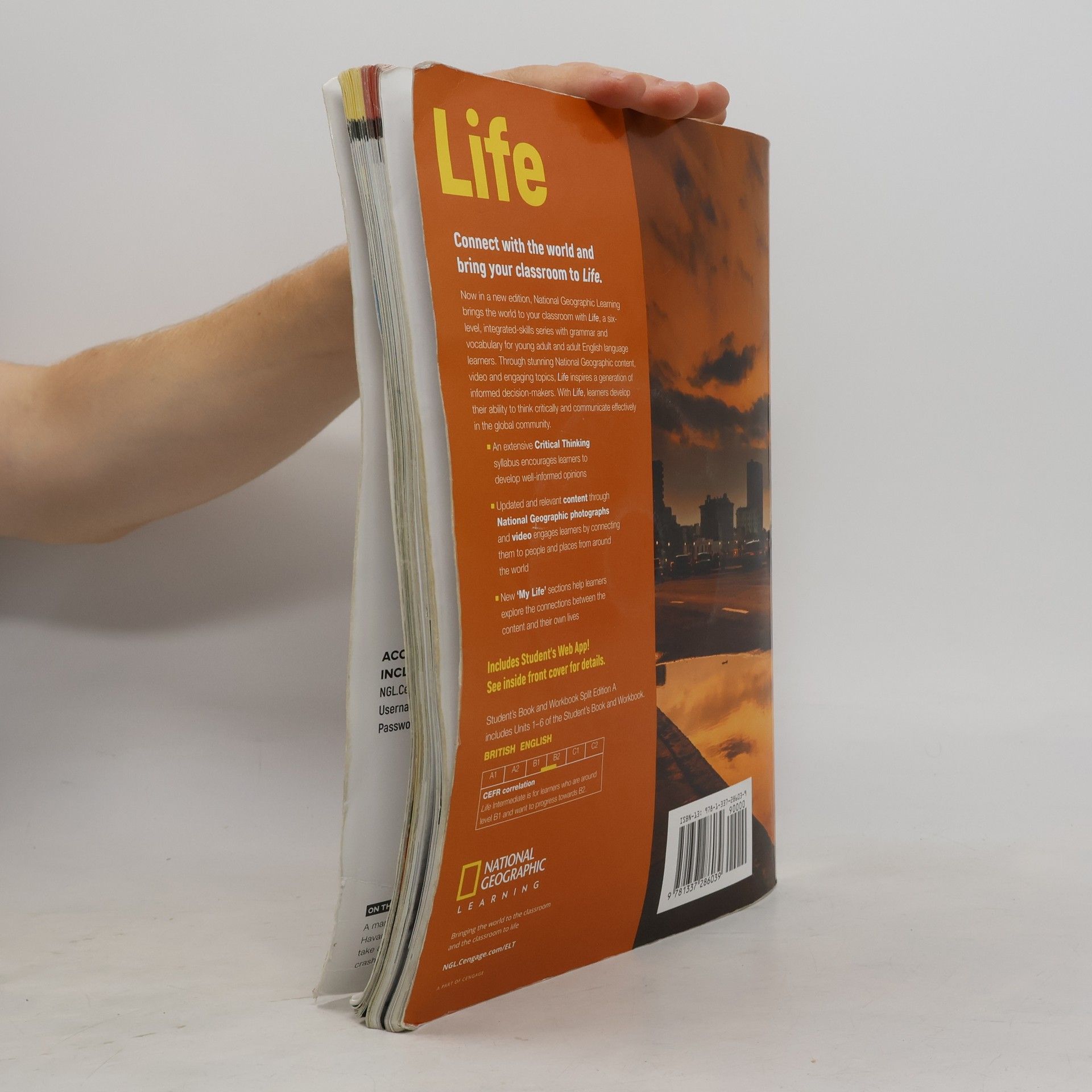 Helen Stephenson Life - Second Edition B1.2/B2.1: Intermediate - Student's Book and Workbook (Combo Split Edition A) + Audio-CD + App