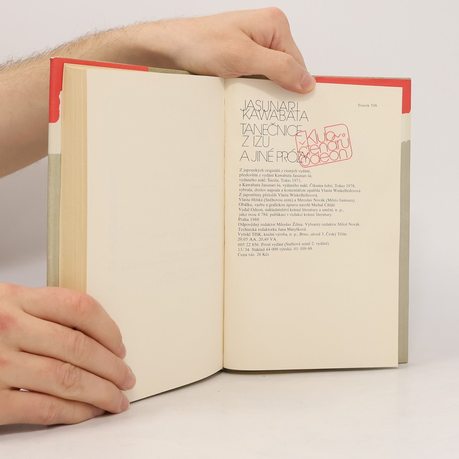 Yasunari Kawabata Tanečnice z Izu a jiné prózy