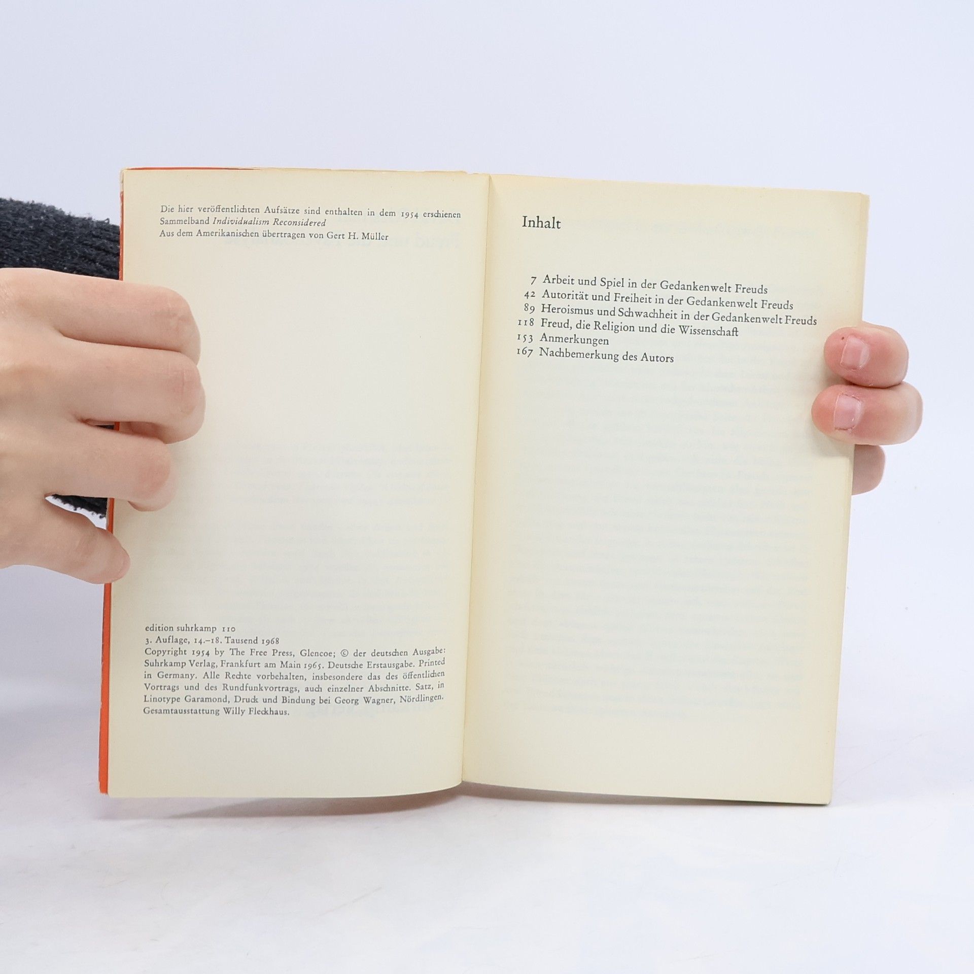 David Riesman Freud und die Psychoanalyse