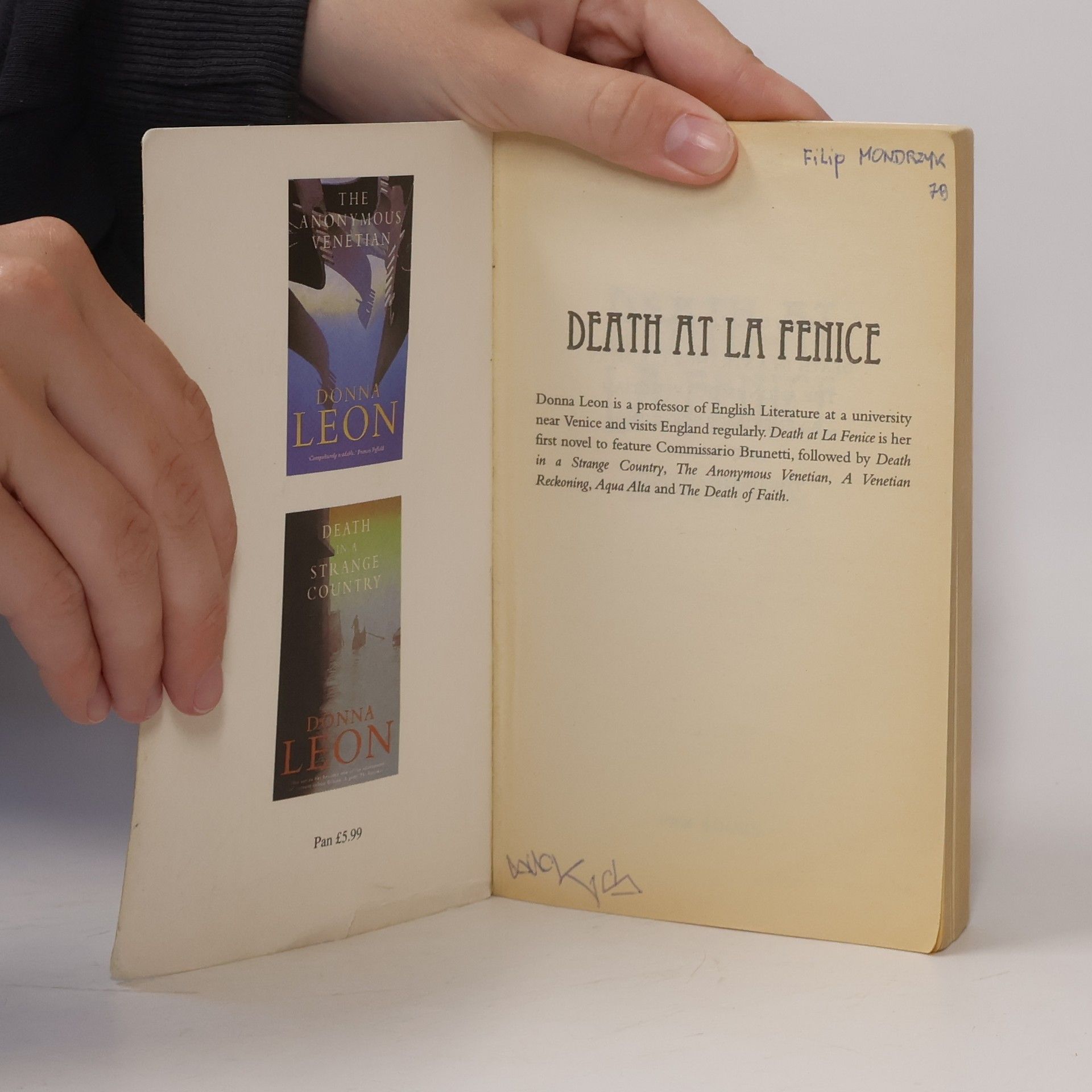 Donna Leon Death at La Fenice