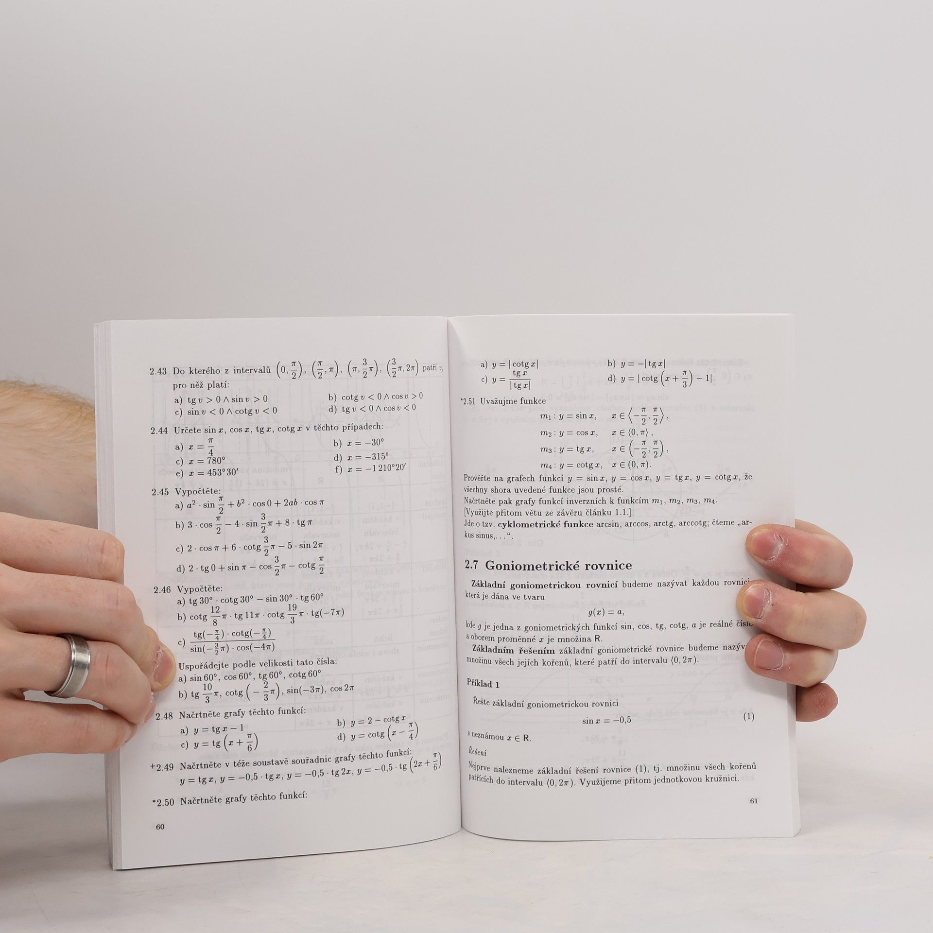 Oldřich Odvárko Matematika pro gymnázia. Goniometrie