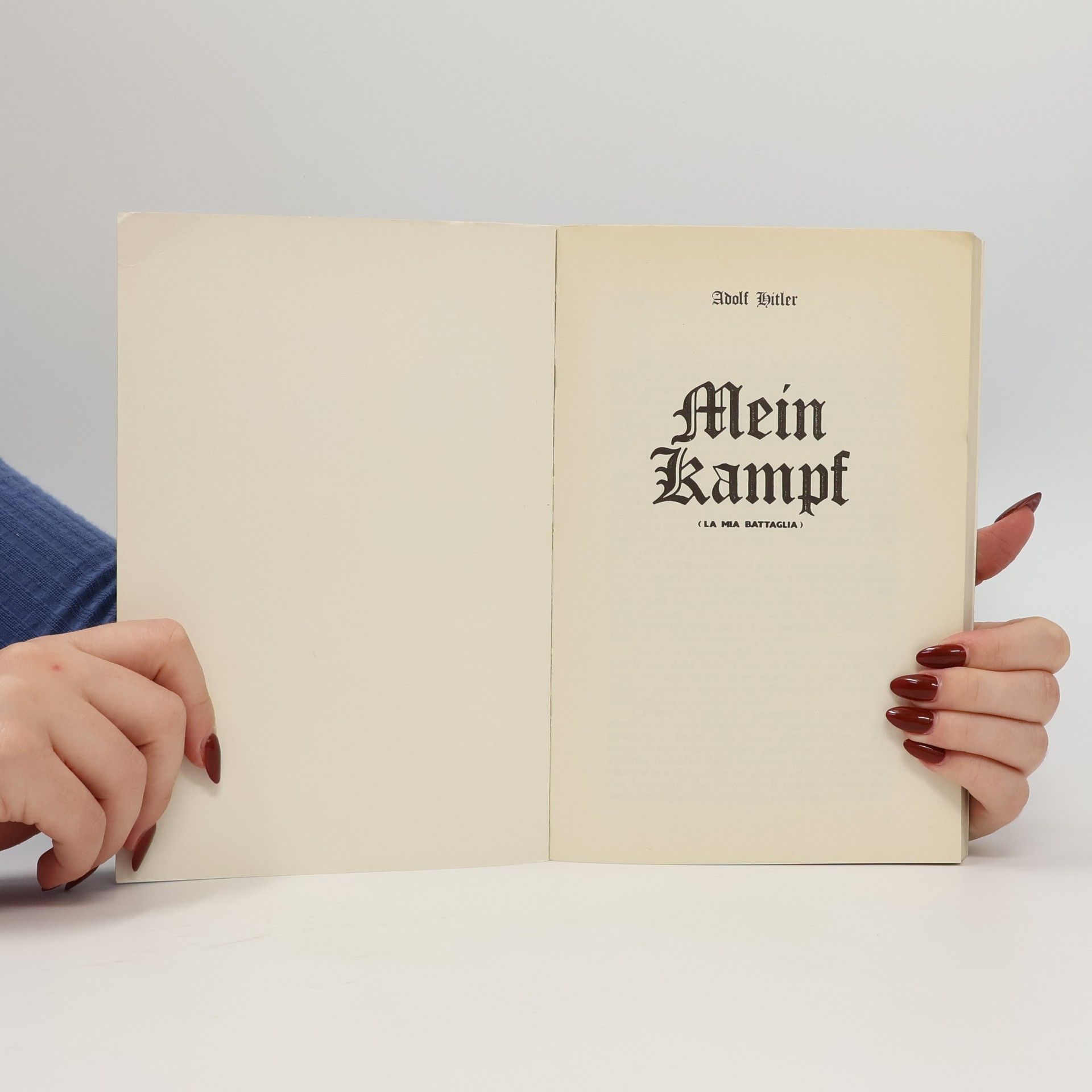 Adolf Hitler Mein Kampf (La mia battaglia)