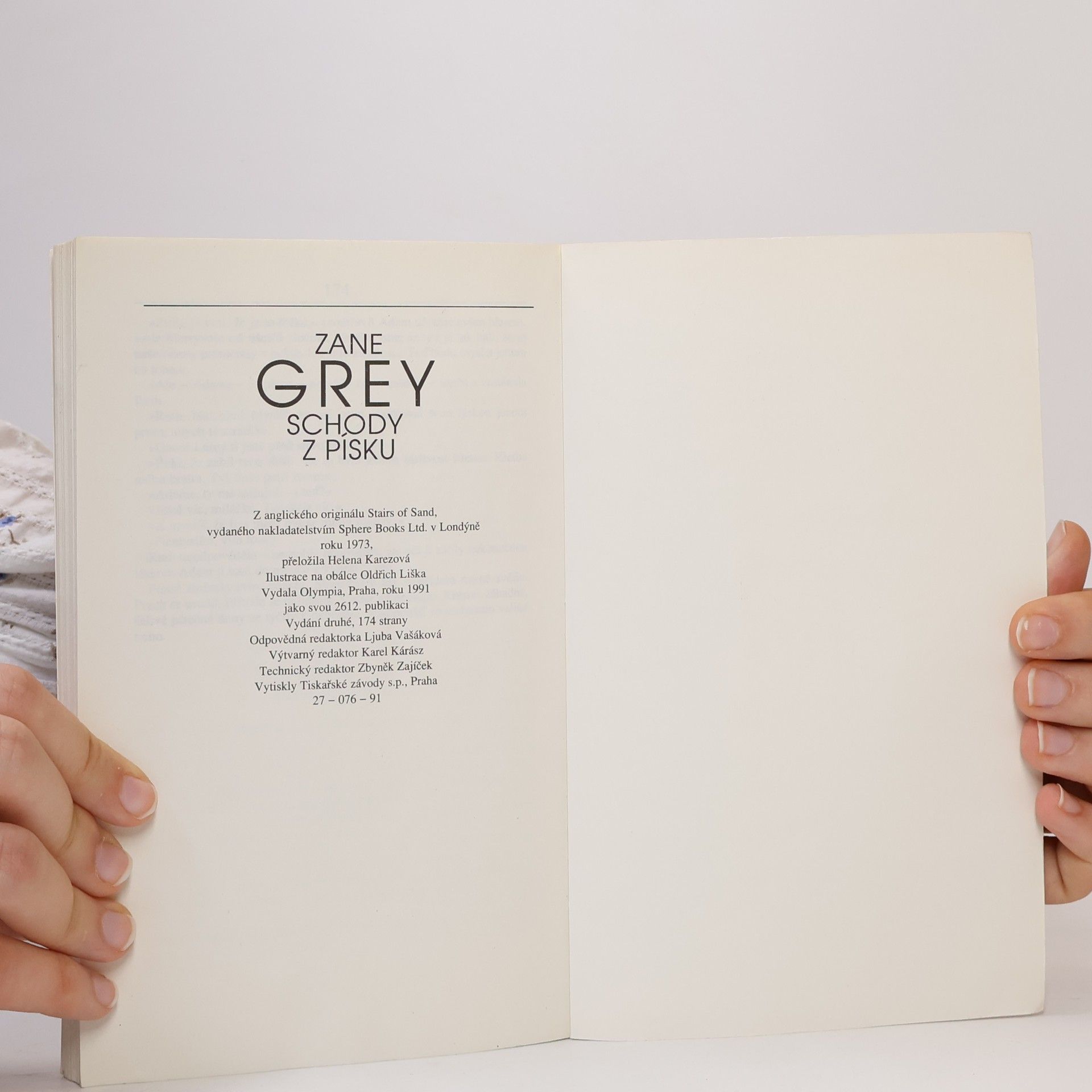 Zane Grey Schody z písku