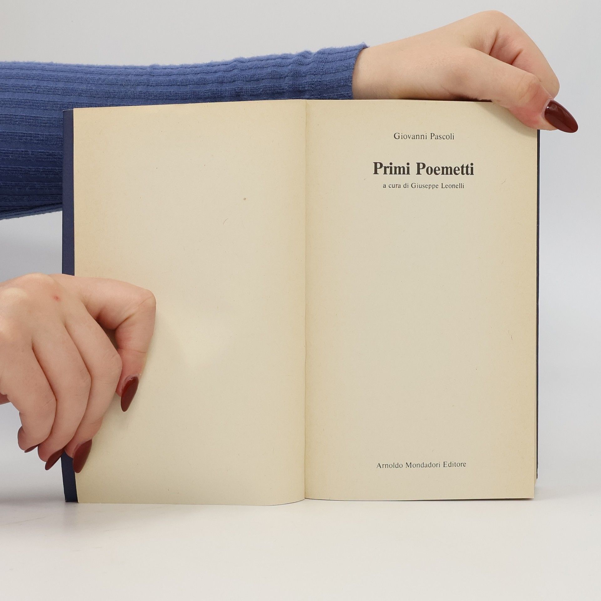 Giovanni Pascoli Primi poemetti
