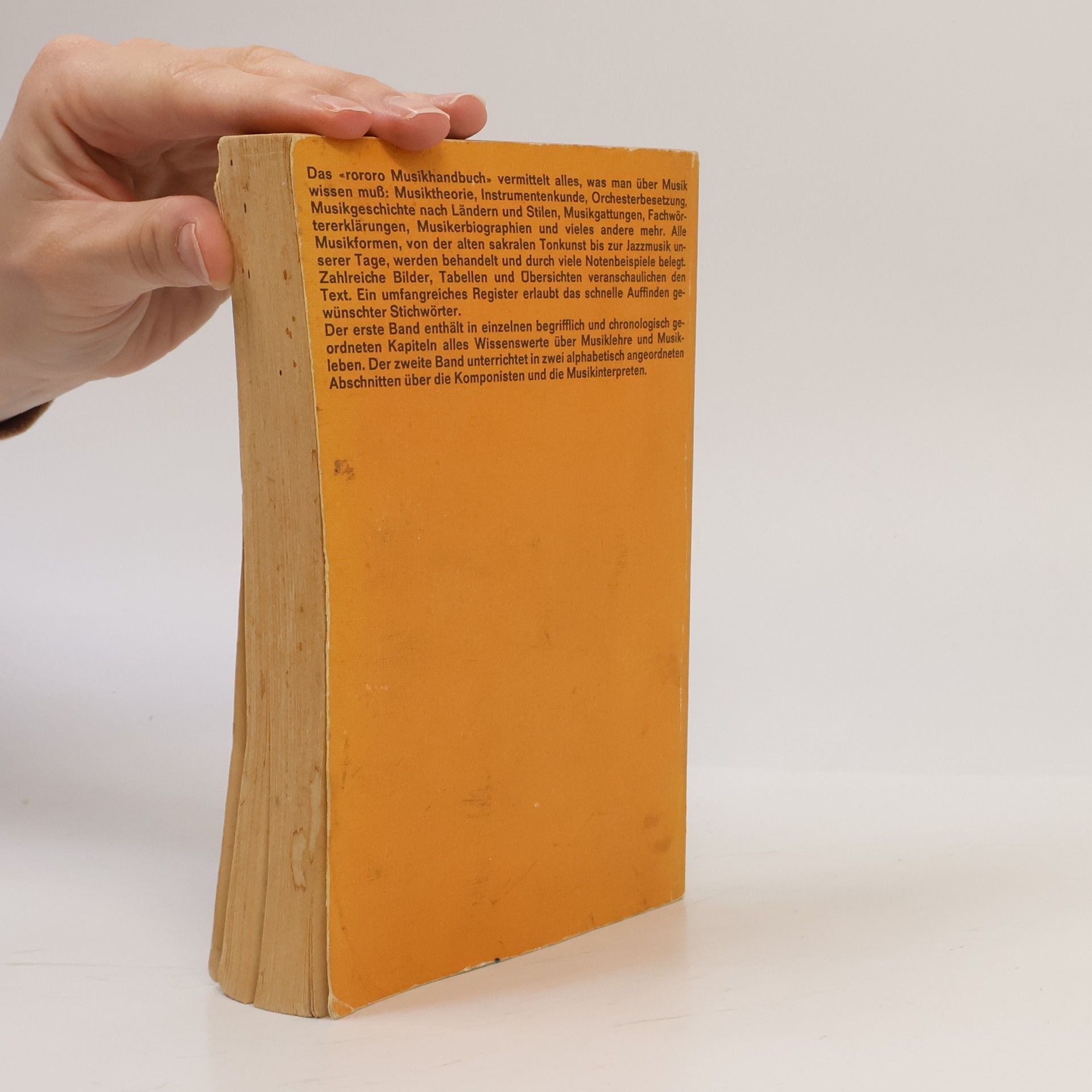 Heinrich Lindlar Rororo Musikhandbuch. Band 1