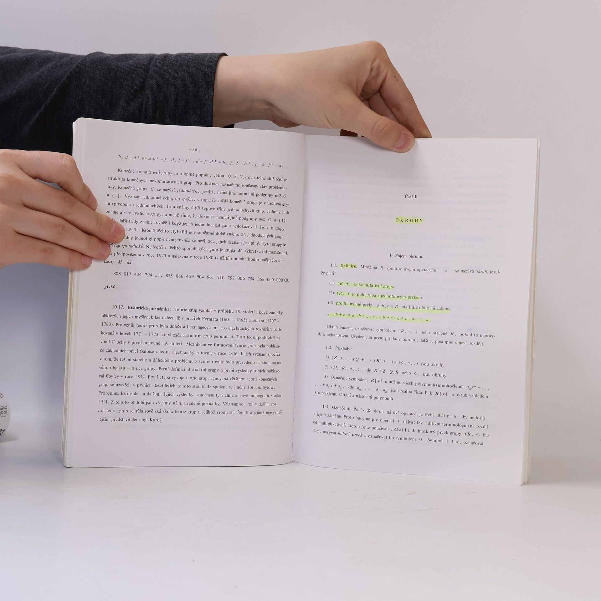 Jiří Rosický Algebra: grupy a okruhy