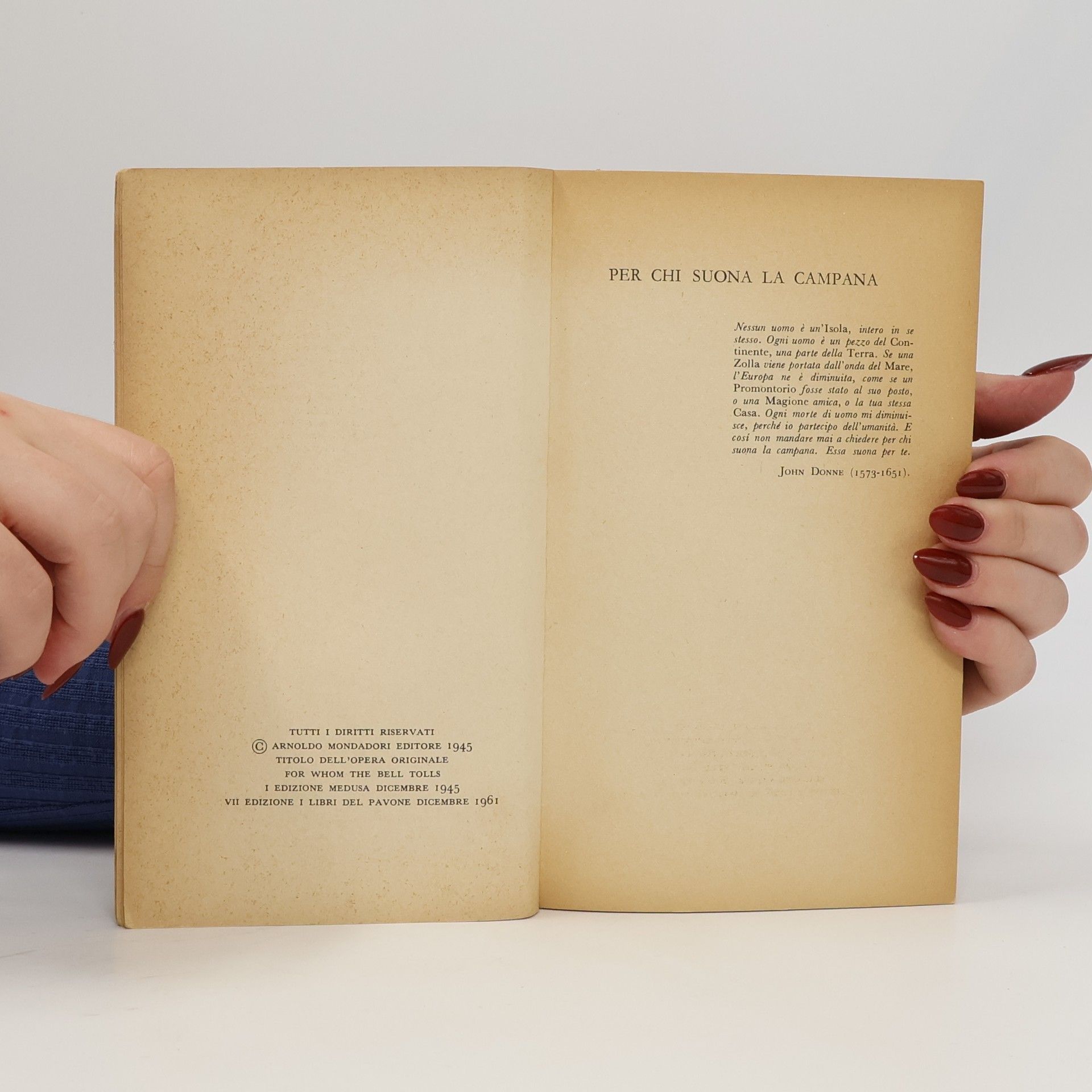 Ernest Hemingway Per chi suona la campana I.