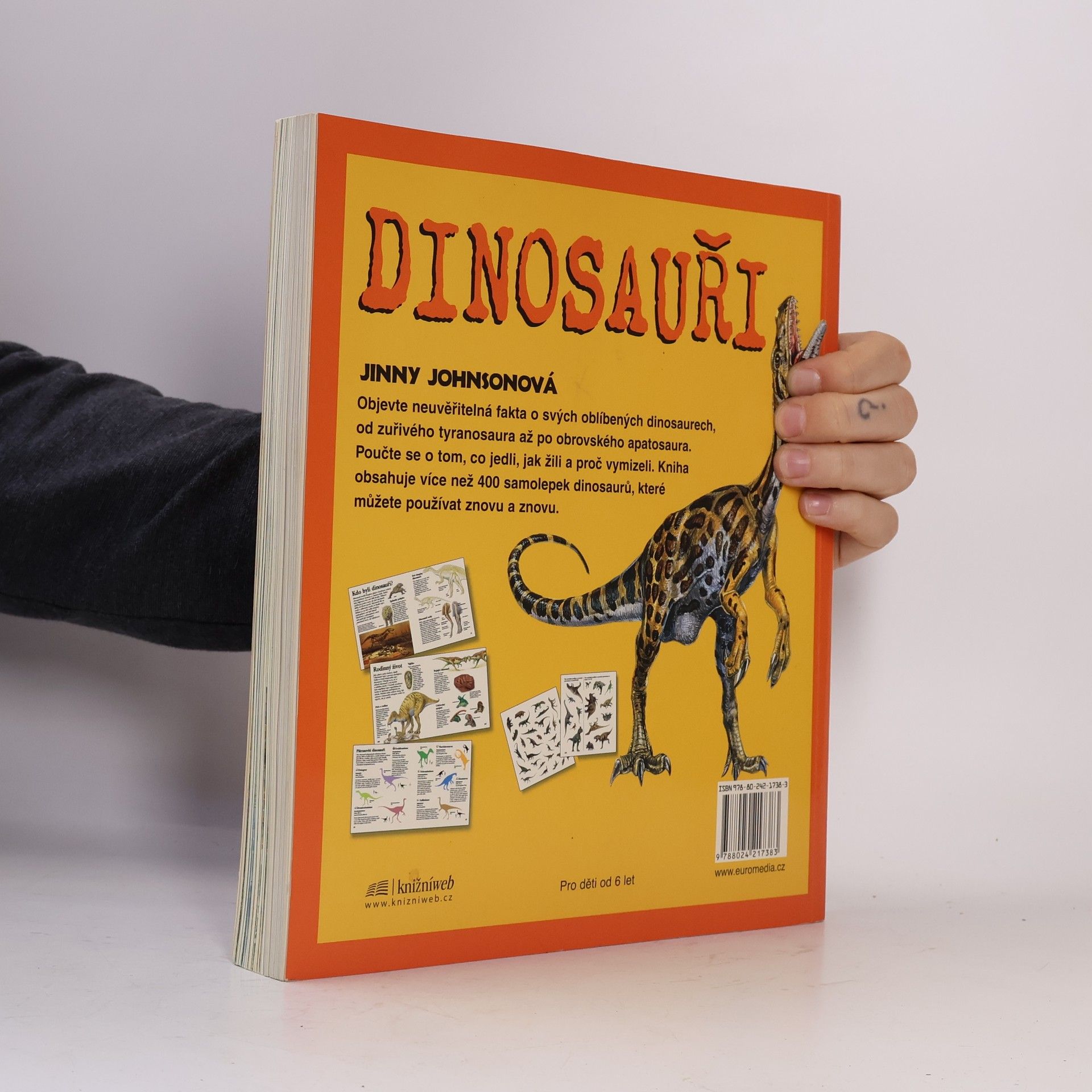 Jinny Johnson Dinosauři. Nalepovací encyklopedie