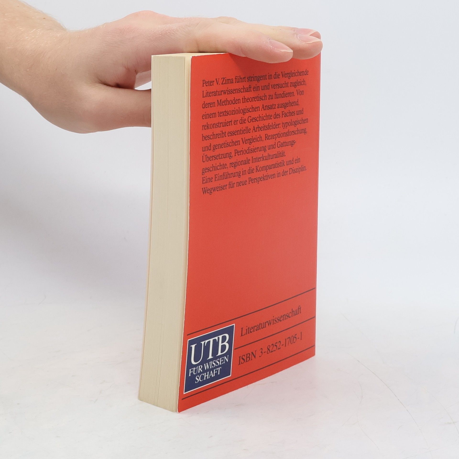 Peter V. Zima Komparatistik. Einführung in die vergleichende Literaturwissenschaft