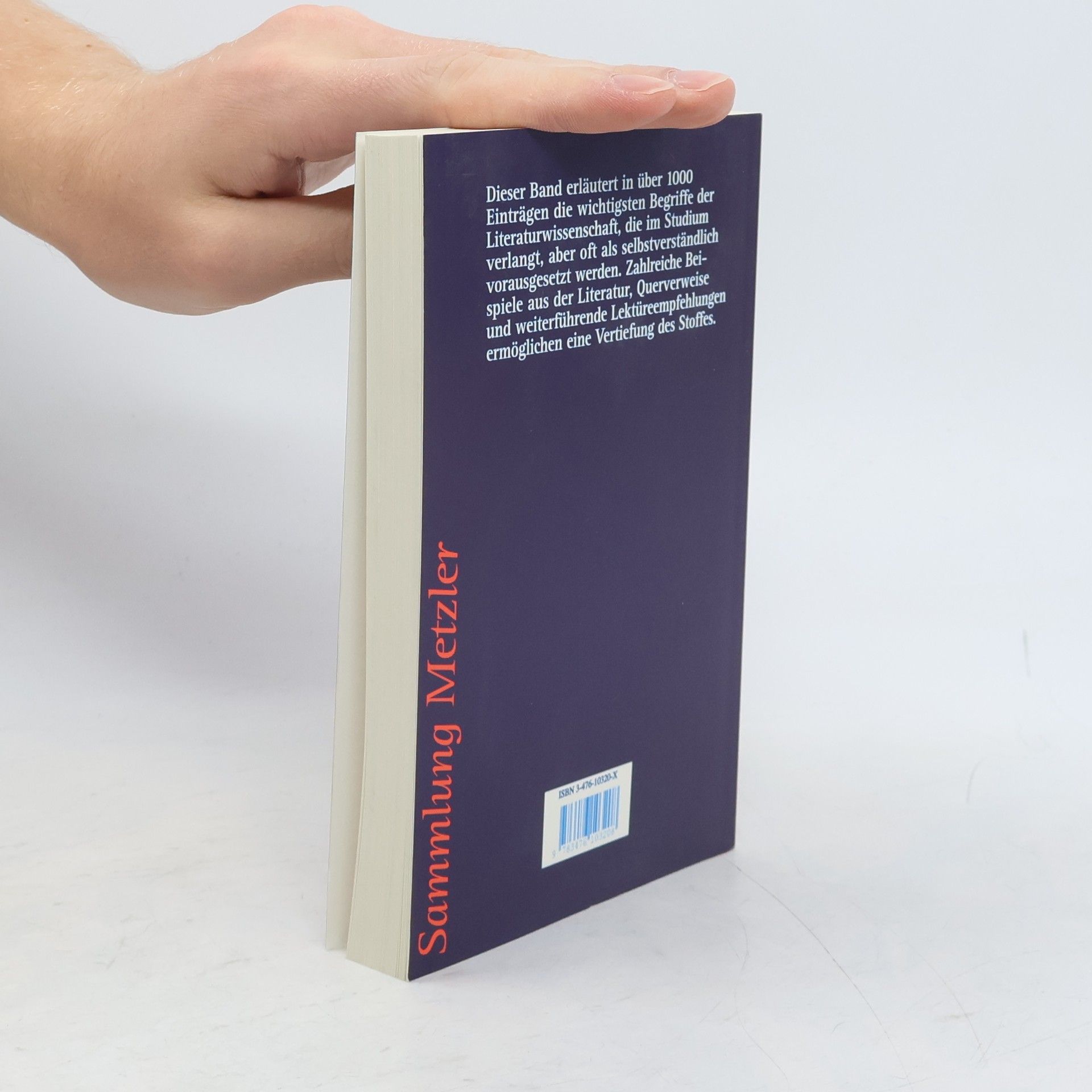 Heike Gfrereis Grundbegriffe der Literaturwissenschaft