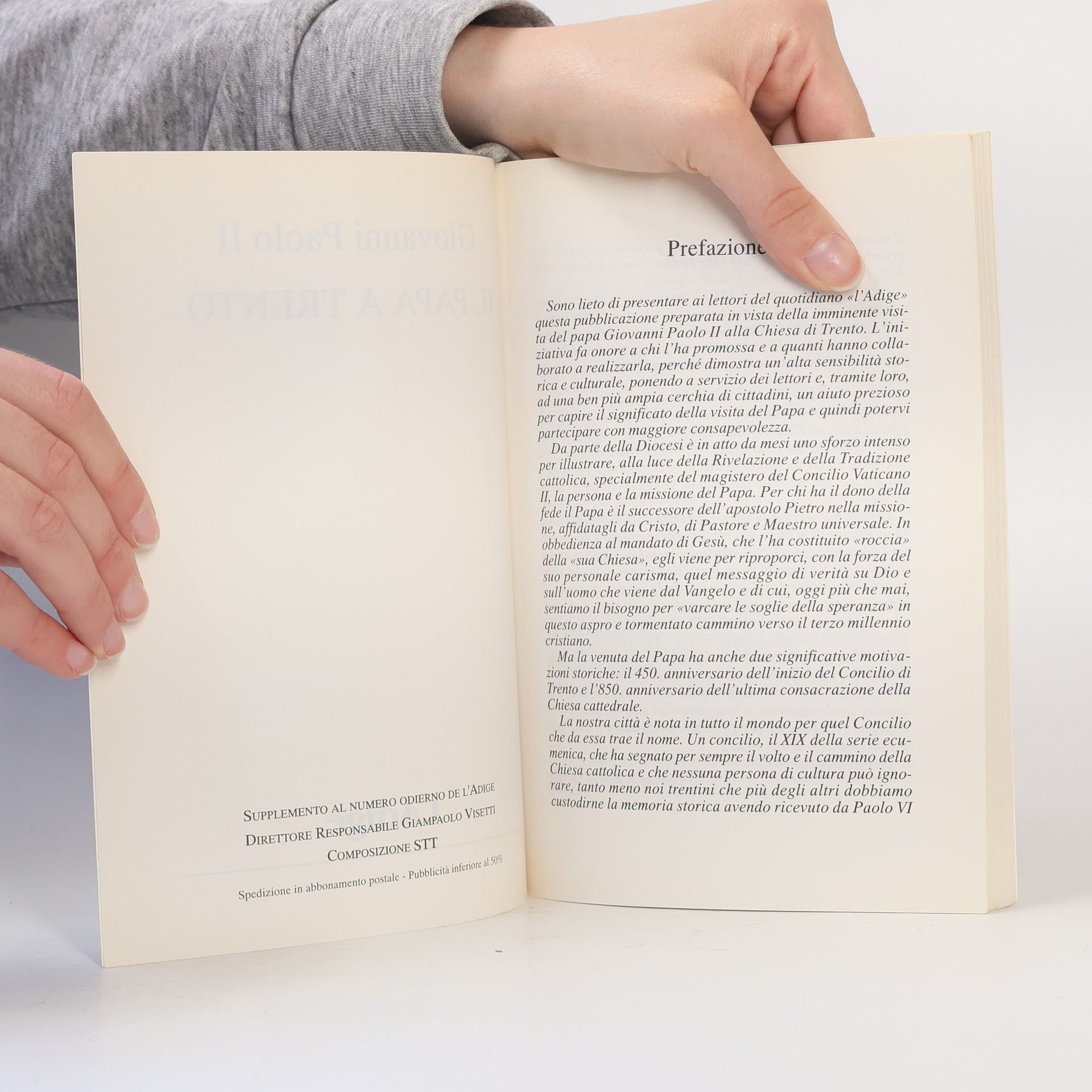 Autores varios Giovanni Paolo II. Il Papa a Trento