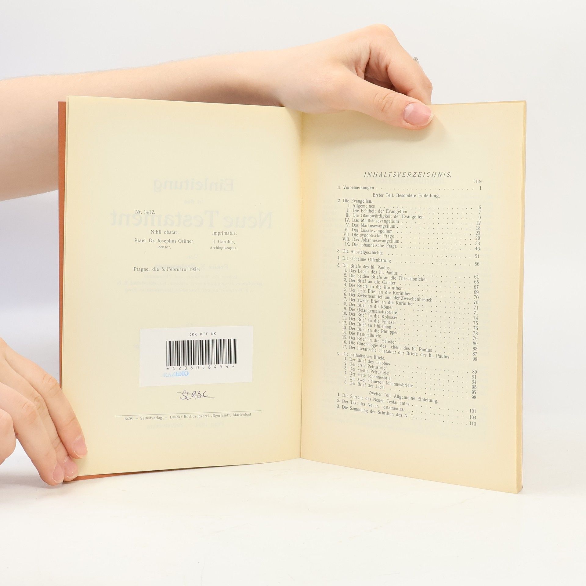 Franz Xaver Steinmeyer Einleitung in das Neue Testament