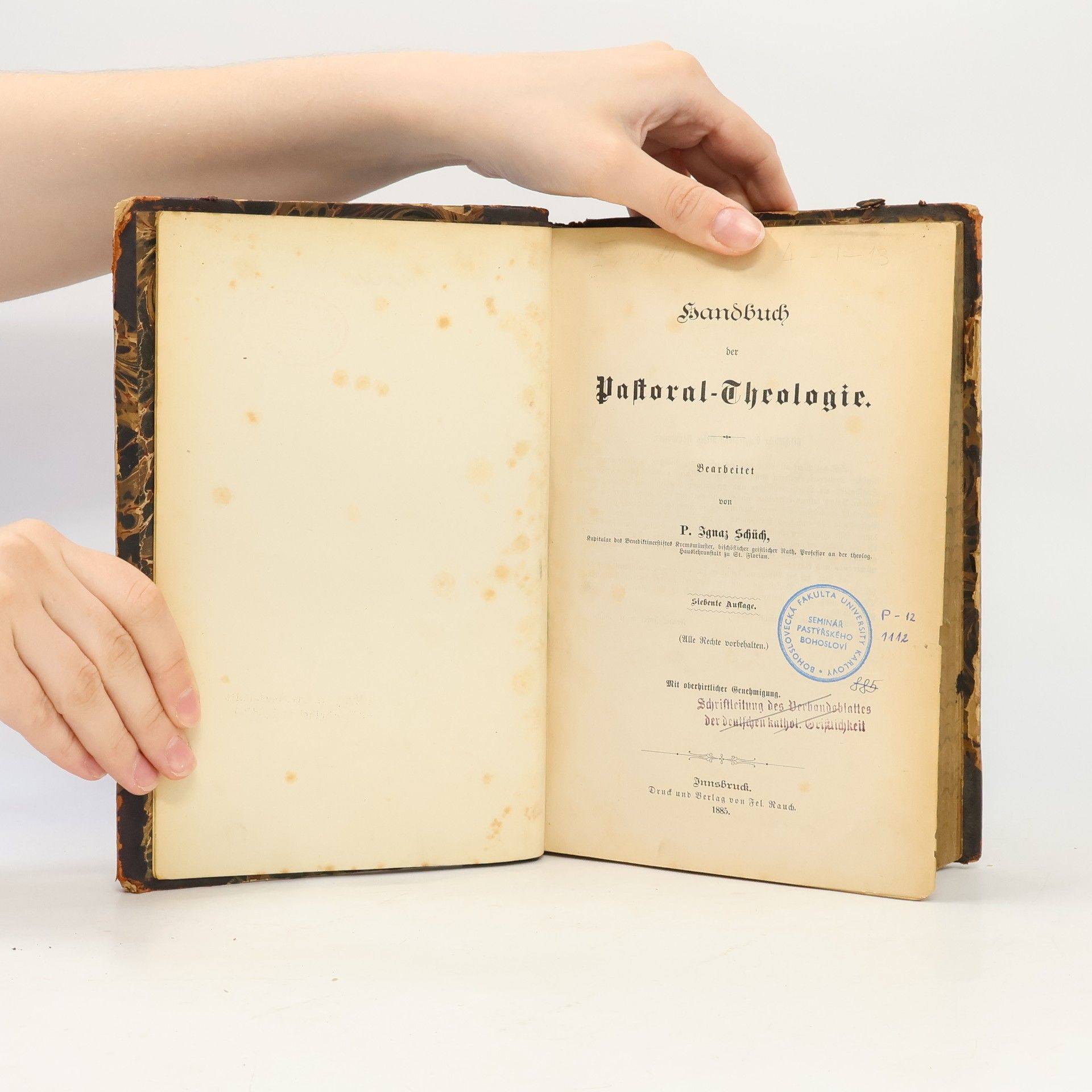 Ignaz Schüch Handbuch der Pastoral-Theologie