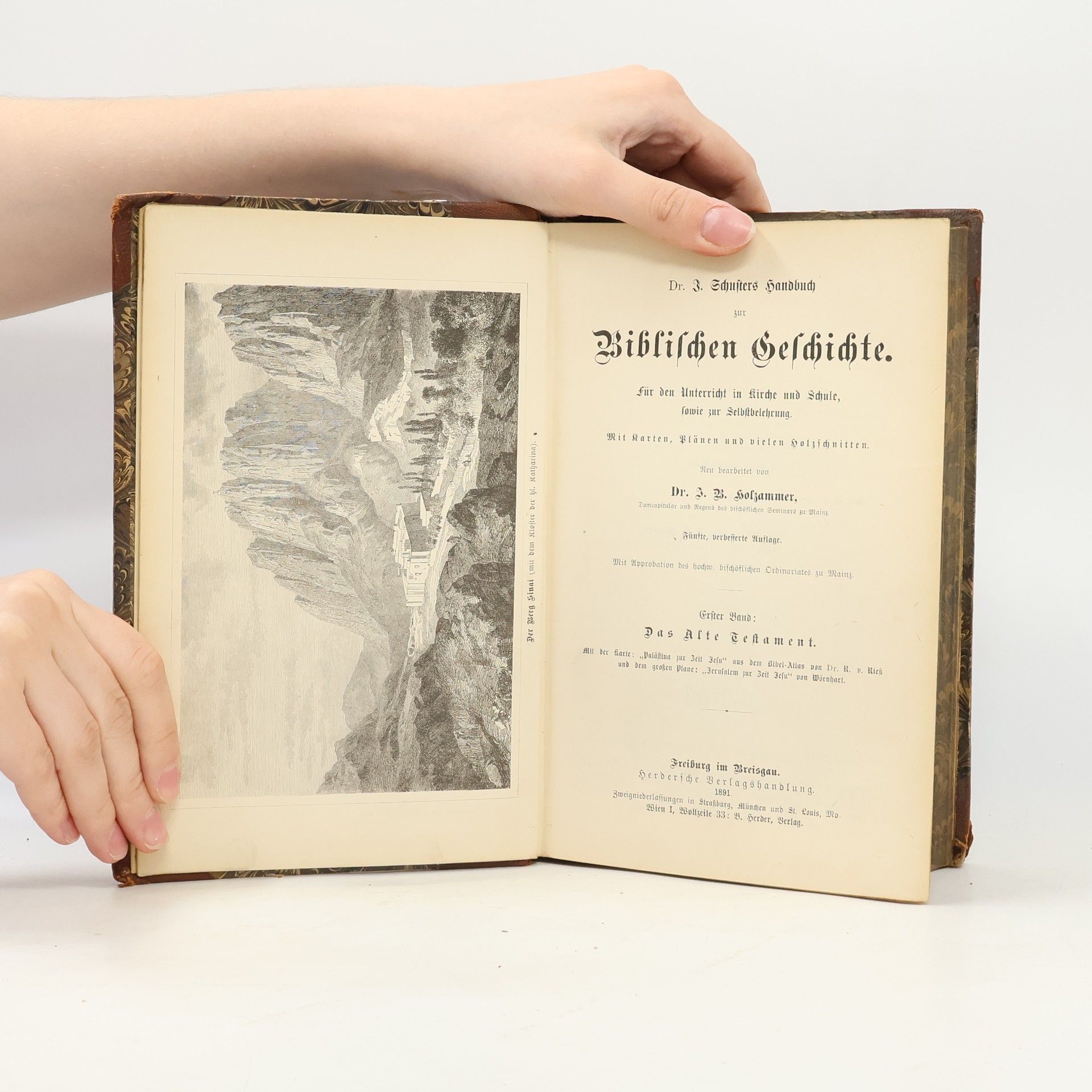 Johann Baptist Holzammer Schusters Handbuch zur Biblischen Geschichte.  Erster Band. Das Alte Testament enthaltend