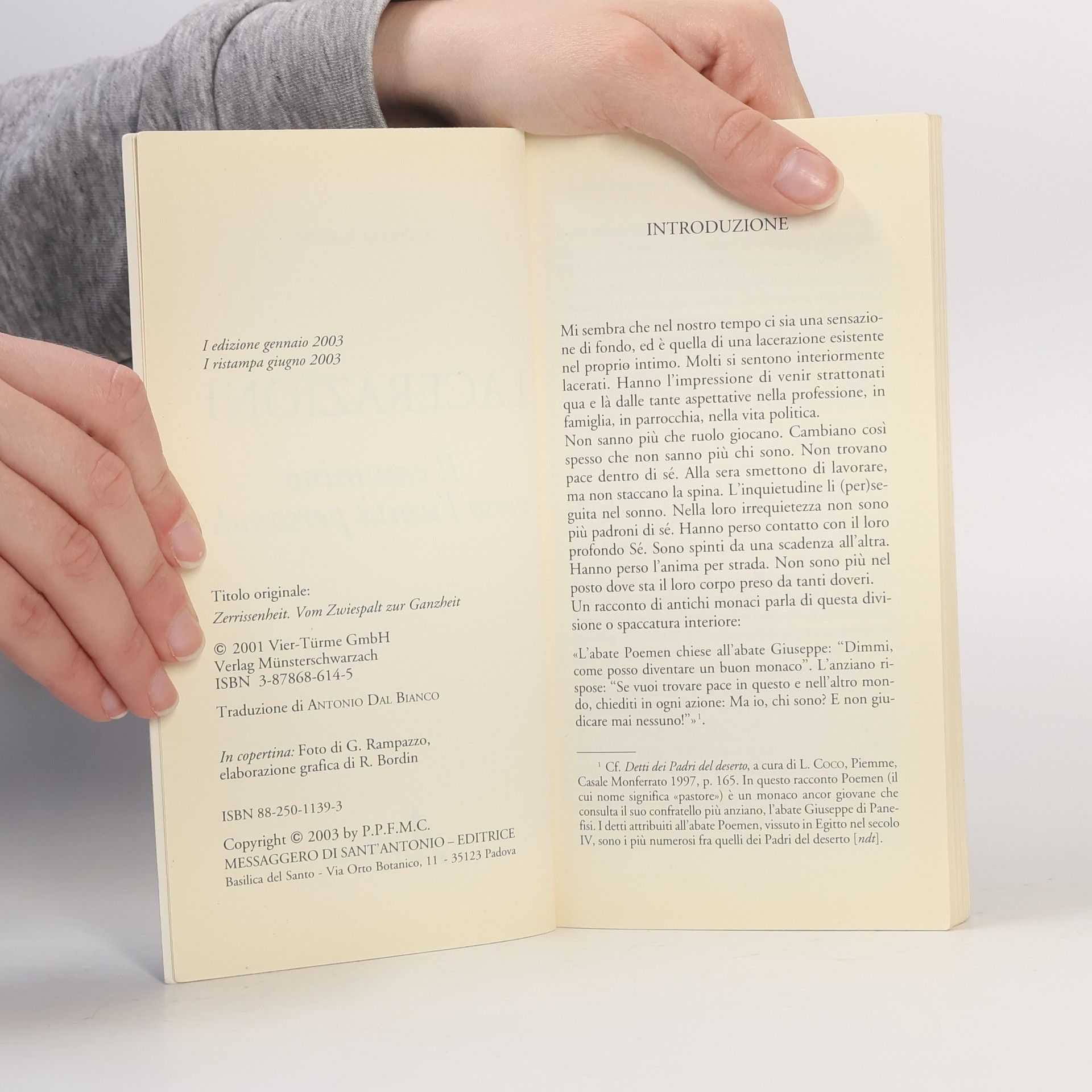Anselm Grün Riflessi: Lacerazioni