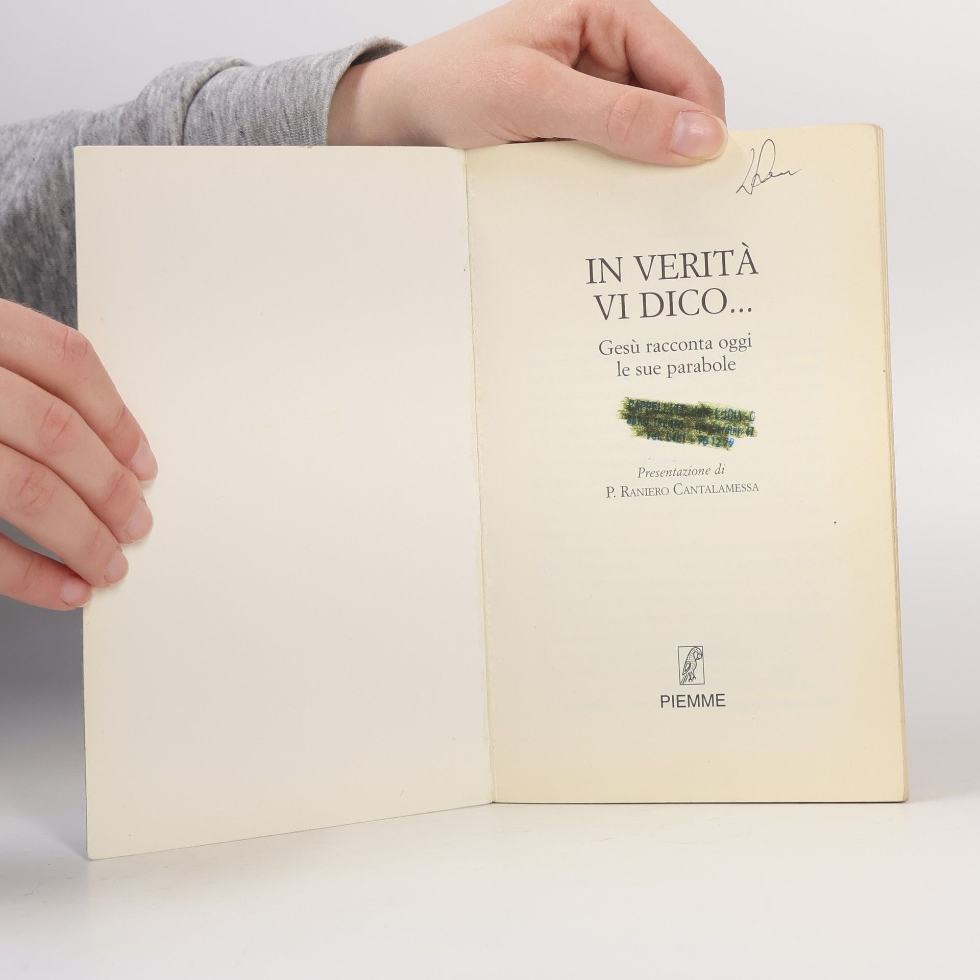 Raniero Cantalamessa In verità vi dico...Gesù racconta oggi le sue parabole