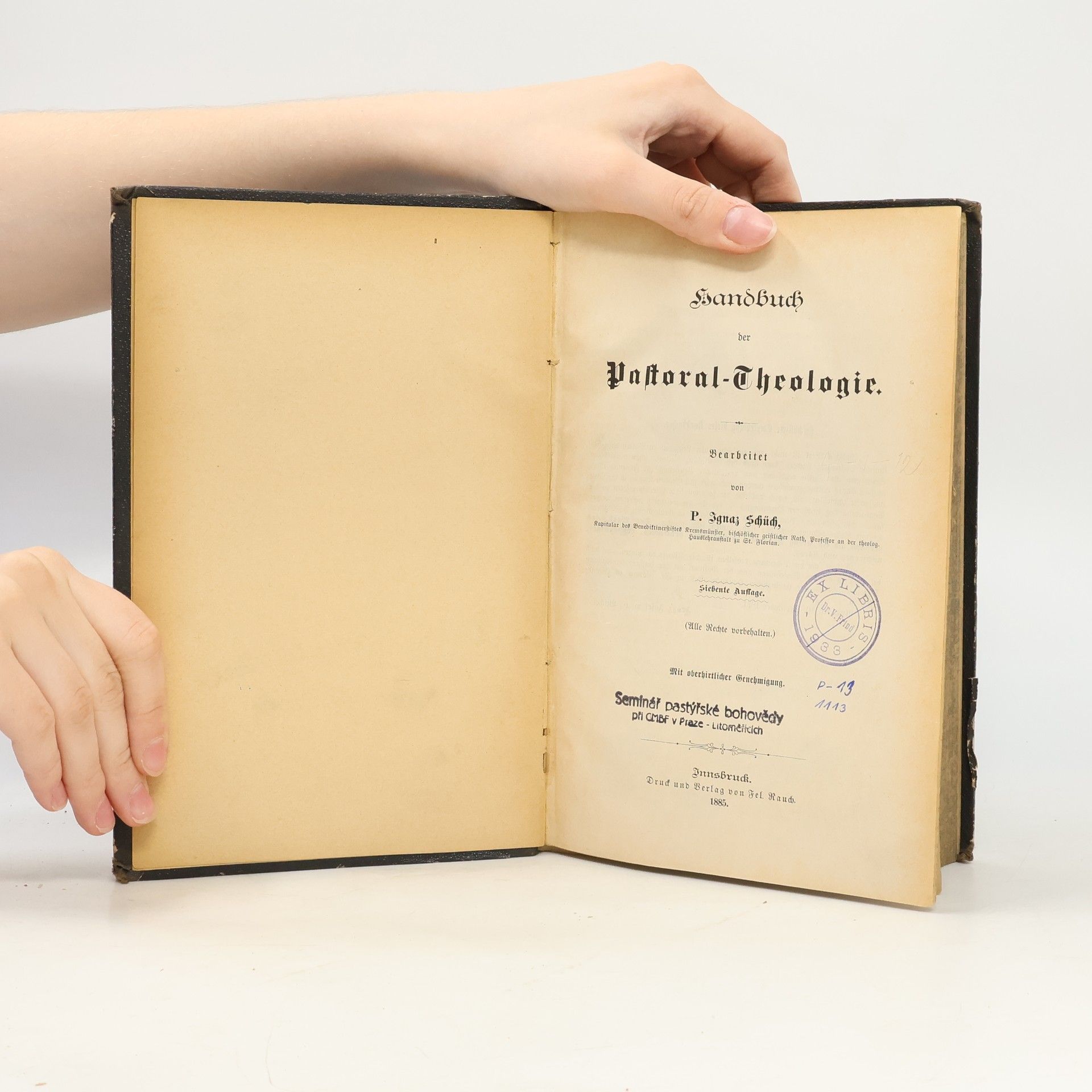 Ignaz Schüch Handbuch der Pastoral-Theologie