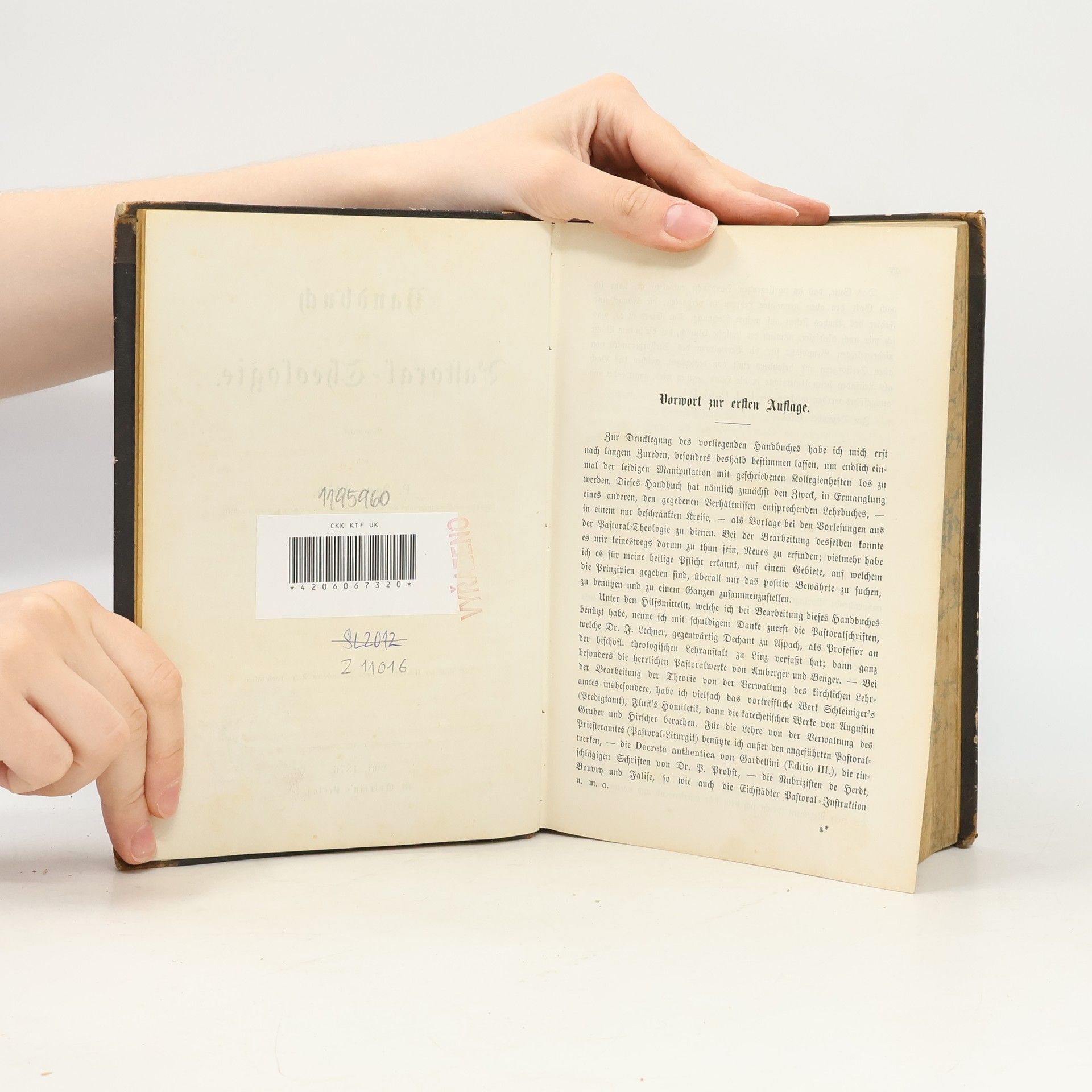 Ignaz Schüch Handbuch der Pastoral-Theologie