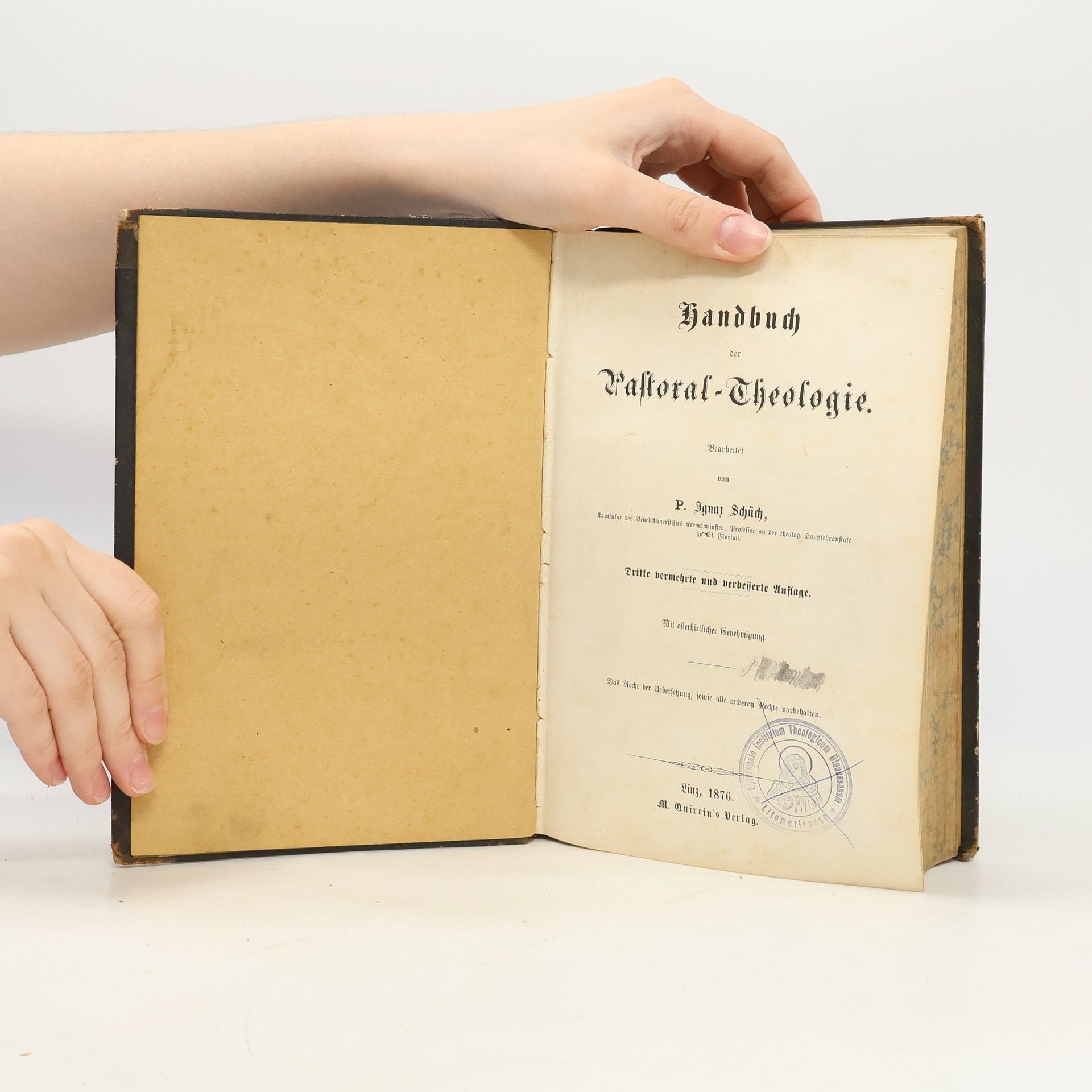 Ignaz Schüch Handbuch der Pastoral-Theologie
