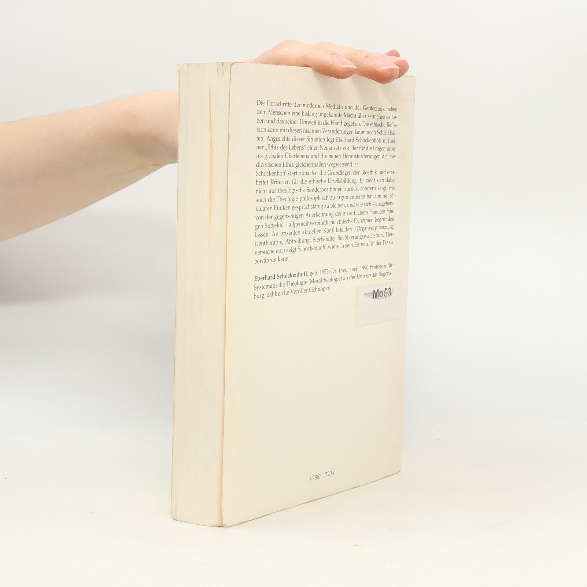 Eberhard Schockenhoff Welt der Theologie: Ethik des Lebens
