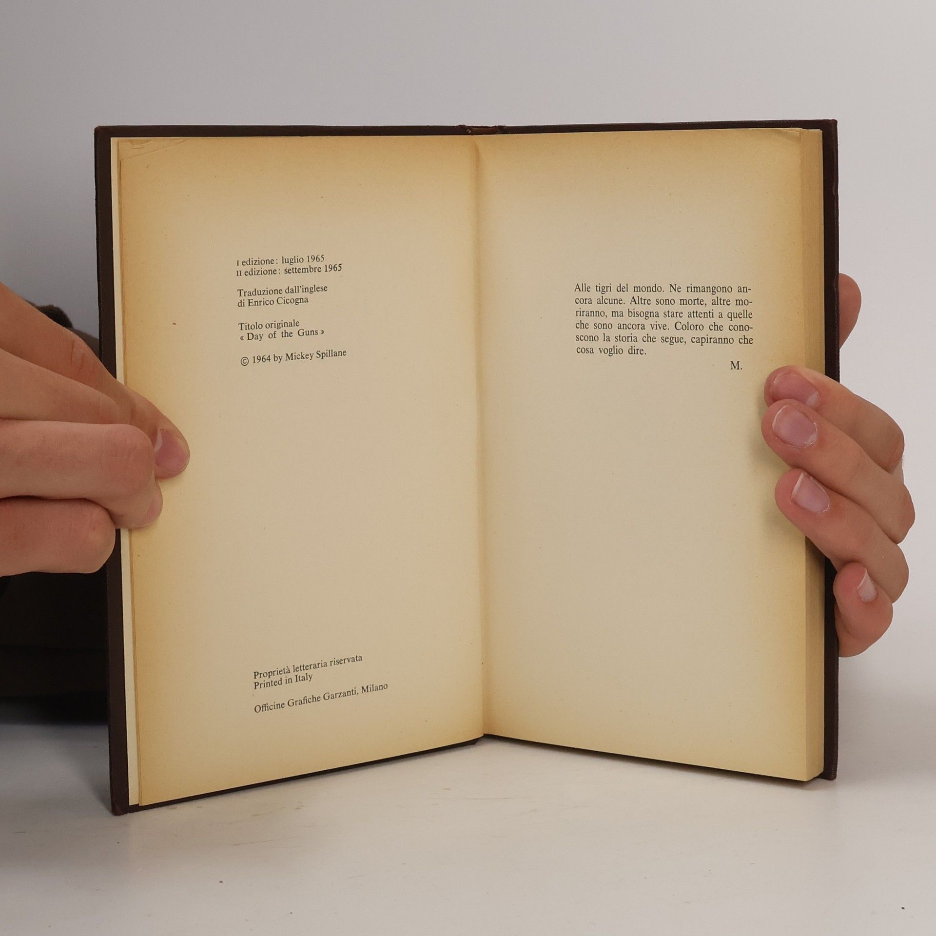 Mickey Spillane Il giorno delle pistole