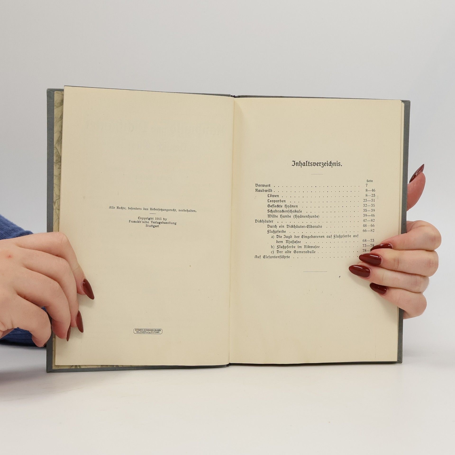 Hans Besser Raubwild und Dickhäuter in Deutsch-Ostafrika