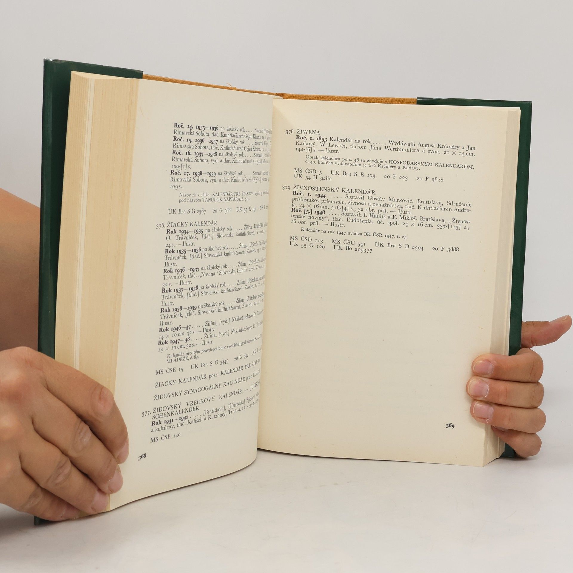 Mária Kipsová Bibliografia slovenských a inorečových kalendárov za roky 1701-1965