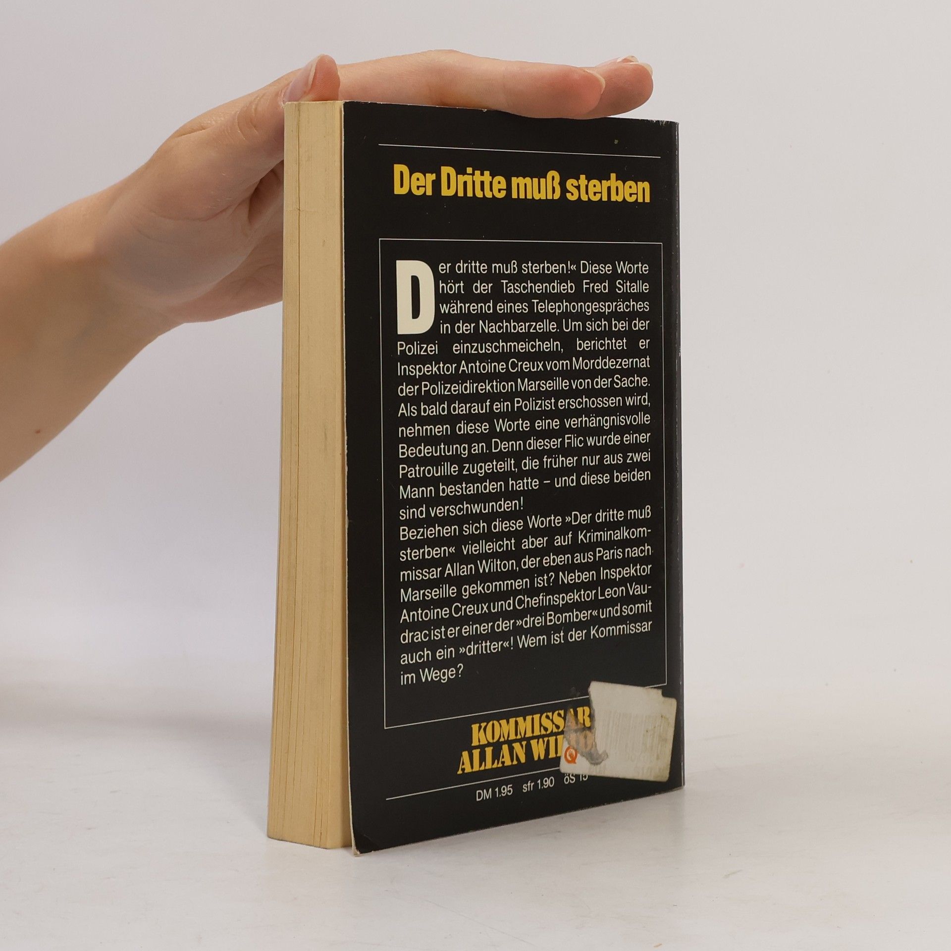 Fred Martens Der dritte muß sterbe