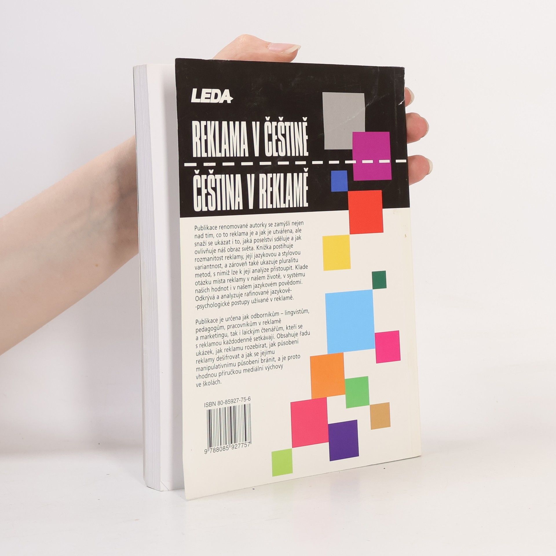 Světla Čmejrková Reklama v češtině, čeština v reklamě