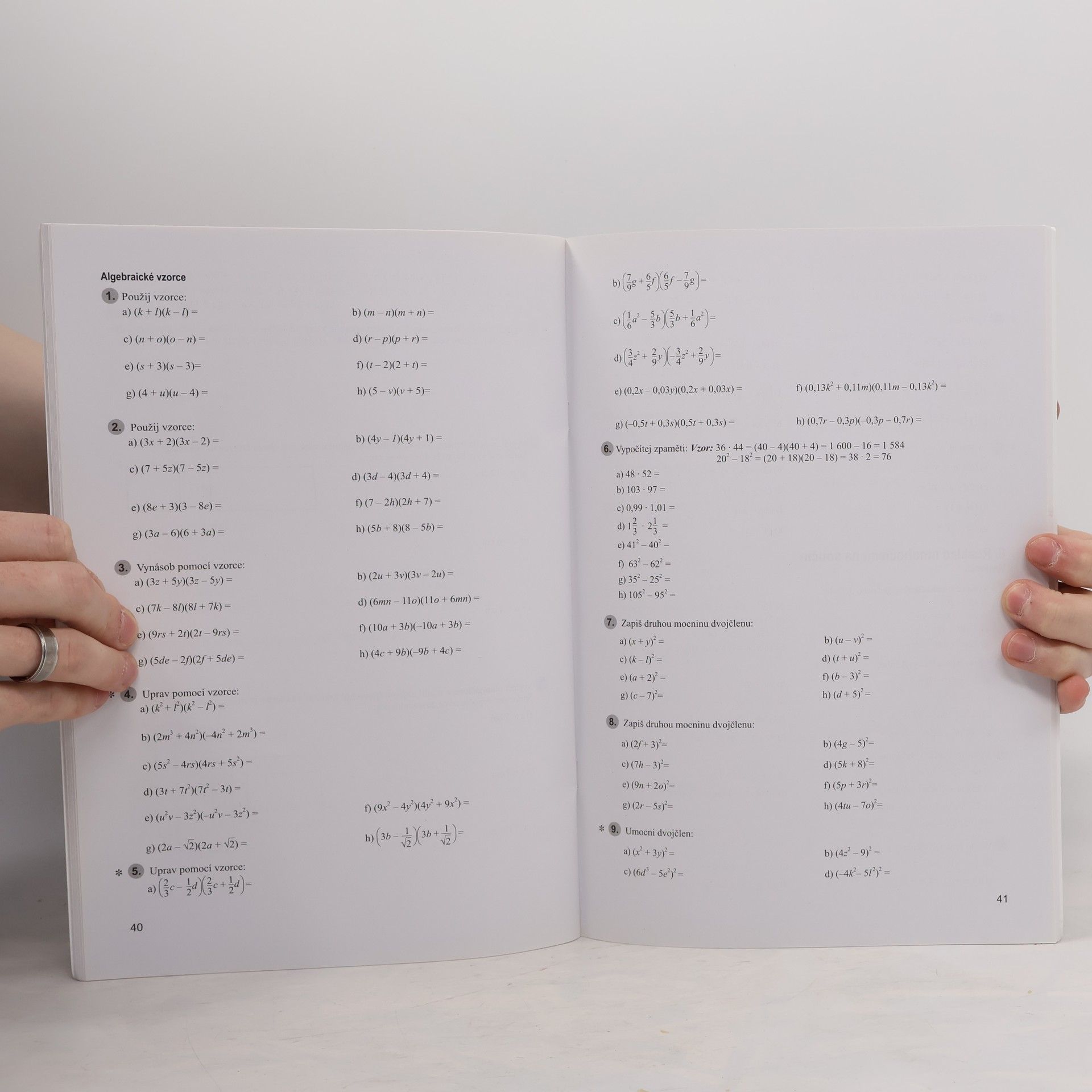 Zdeněk Půlpán Matematika 8 pro základní školy Algebra Pracovní sešit