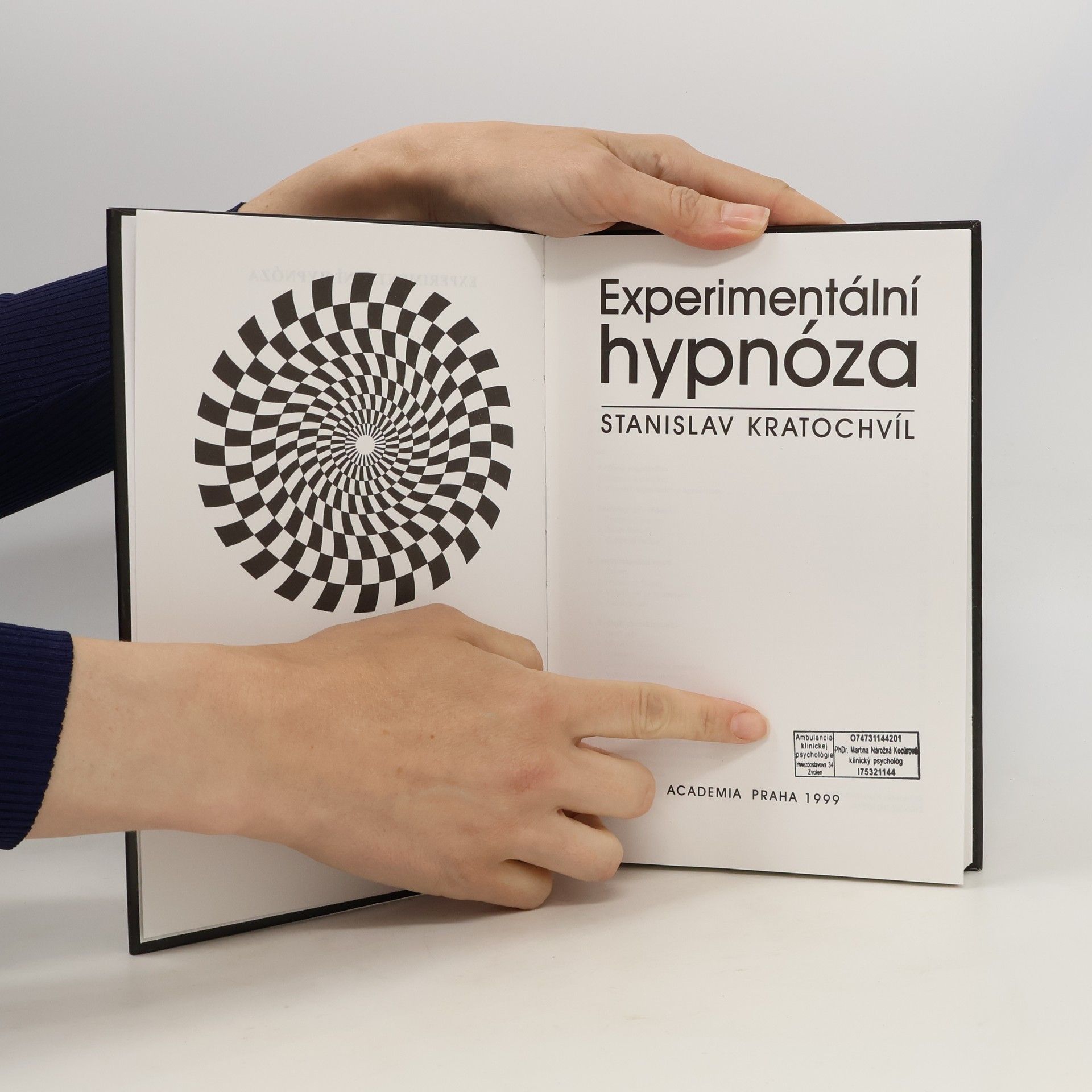 Stanislav Kratochvíl Experimentální hypnóza